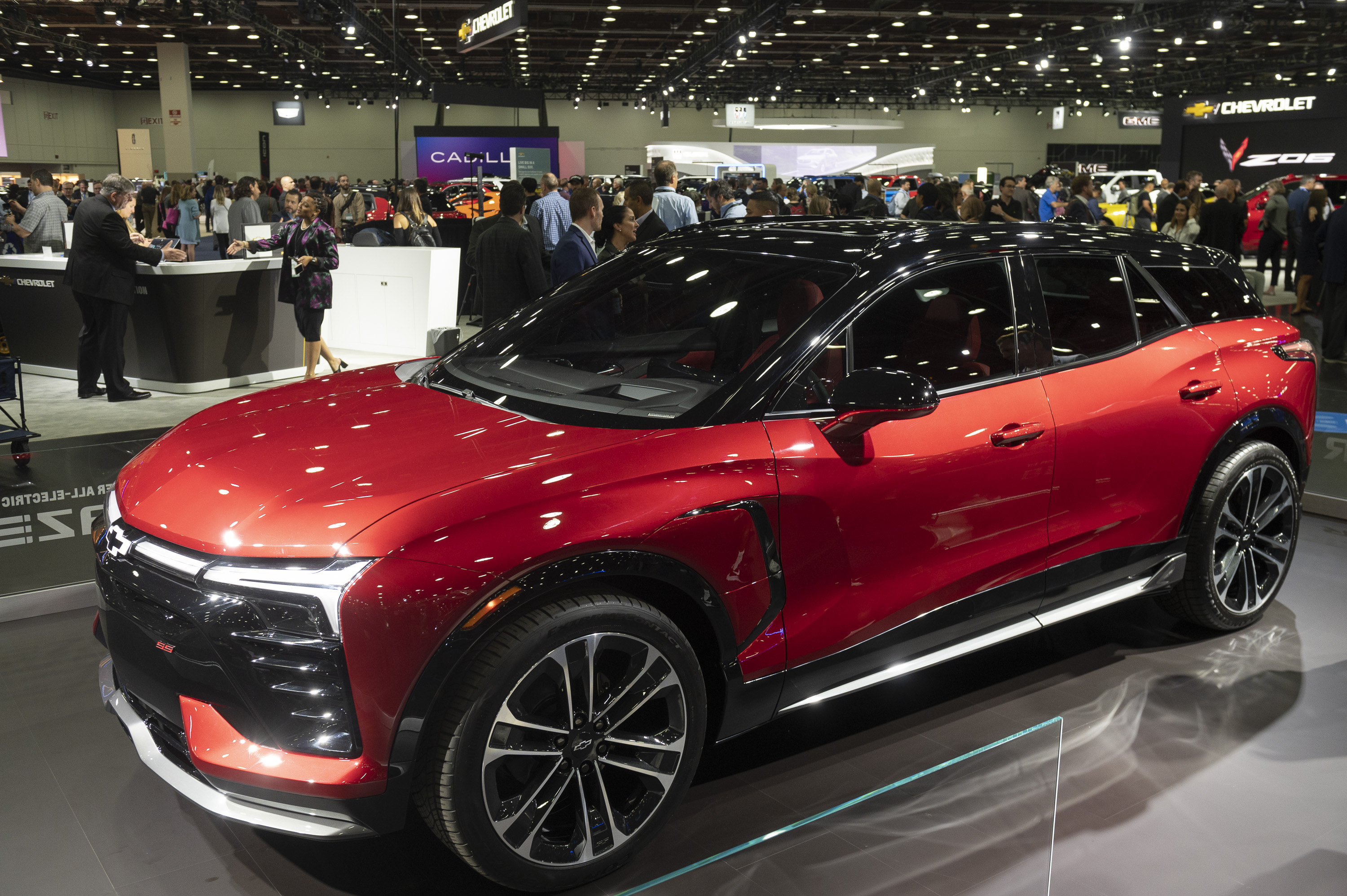 The Chevrolet Blazer EV on display as the 2022 North American International Auto Show begins with media preview day at Huntington Place in Detroit on Wednesday, Sept. 14 2022.