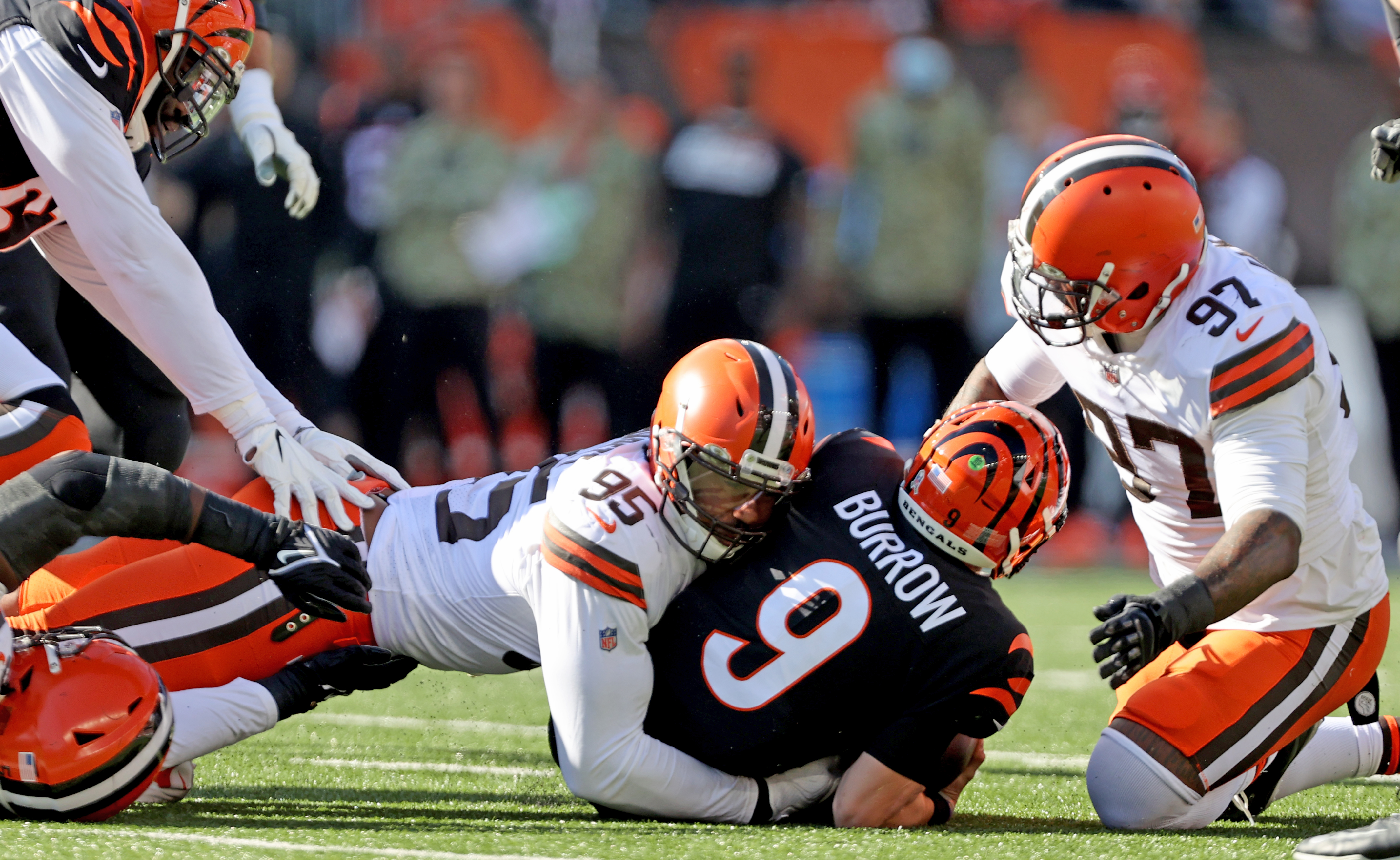 Cleveland Browns cornerback Denzel Ward vs. Cincinnati Bengals, November 7,  2021 