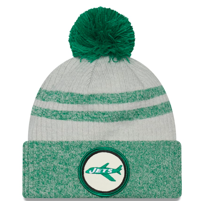 New York Jets 2022 New Era Ink Dye Knit Hat