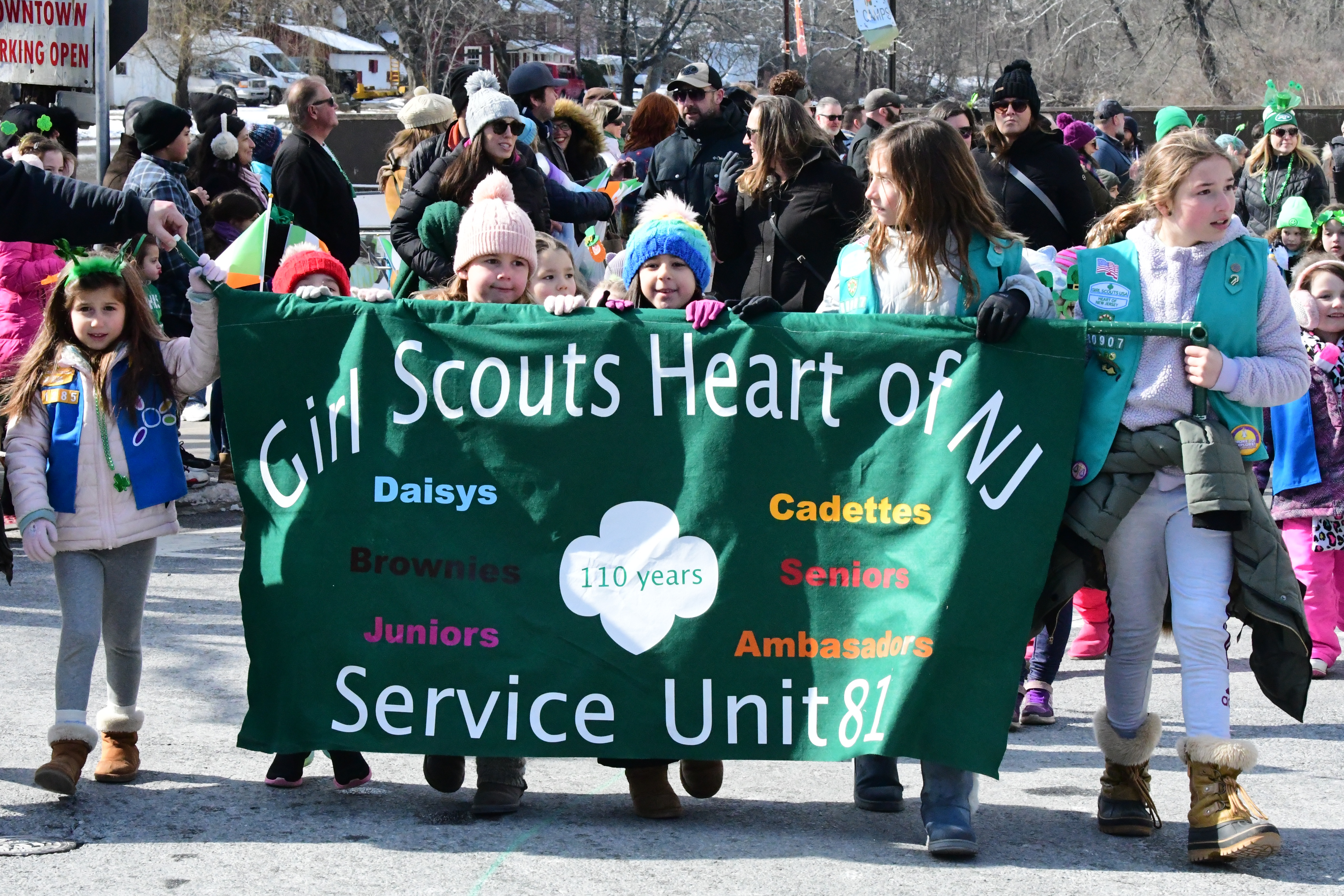 The 2022 St Patrick's Day Parade hosted by the Friendly Sons of St Patrick Hunterdon County took place in Clinton on March 13 , 2022



