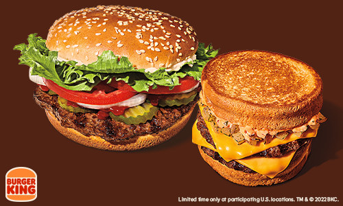 Burger King's iconic Whopper takes on a new form in three flavors
