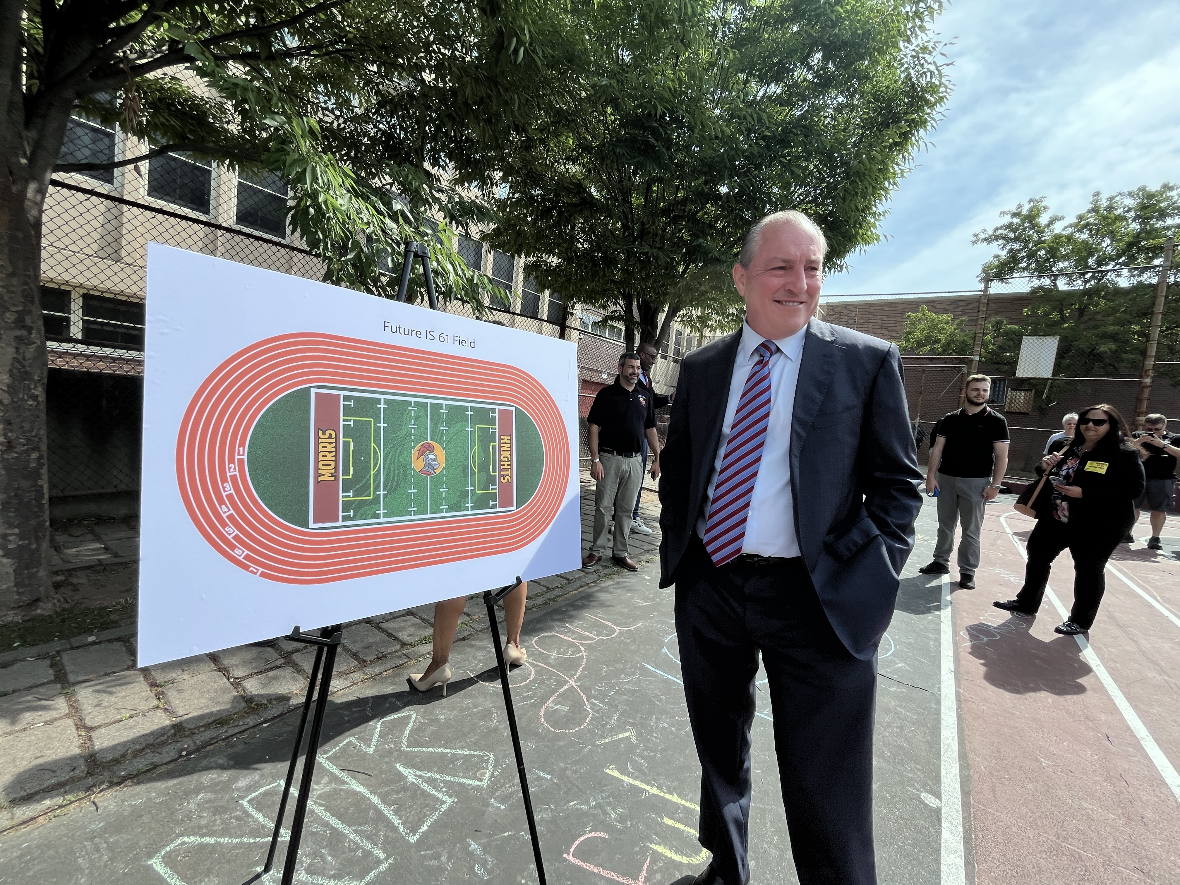 I.S. 61 breaks ground for a new track and field - silive.com
