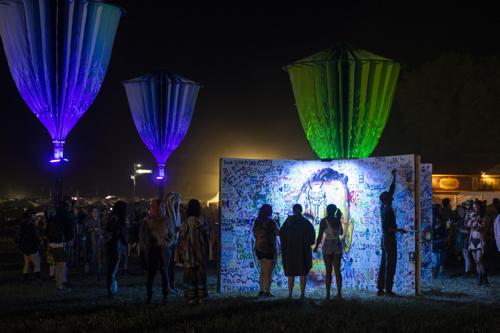 Festivalgoers arrive and explore Electric Forest 2022