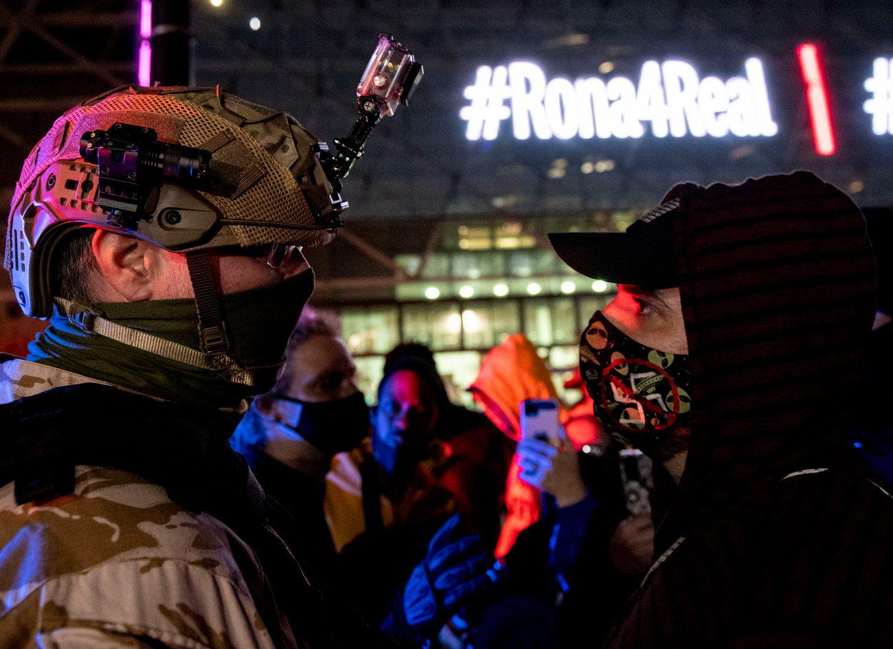 Opposing Rallies In Front Of Tcf Center Reflect Divided Nation 6636