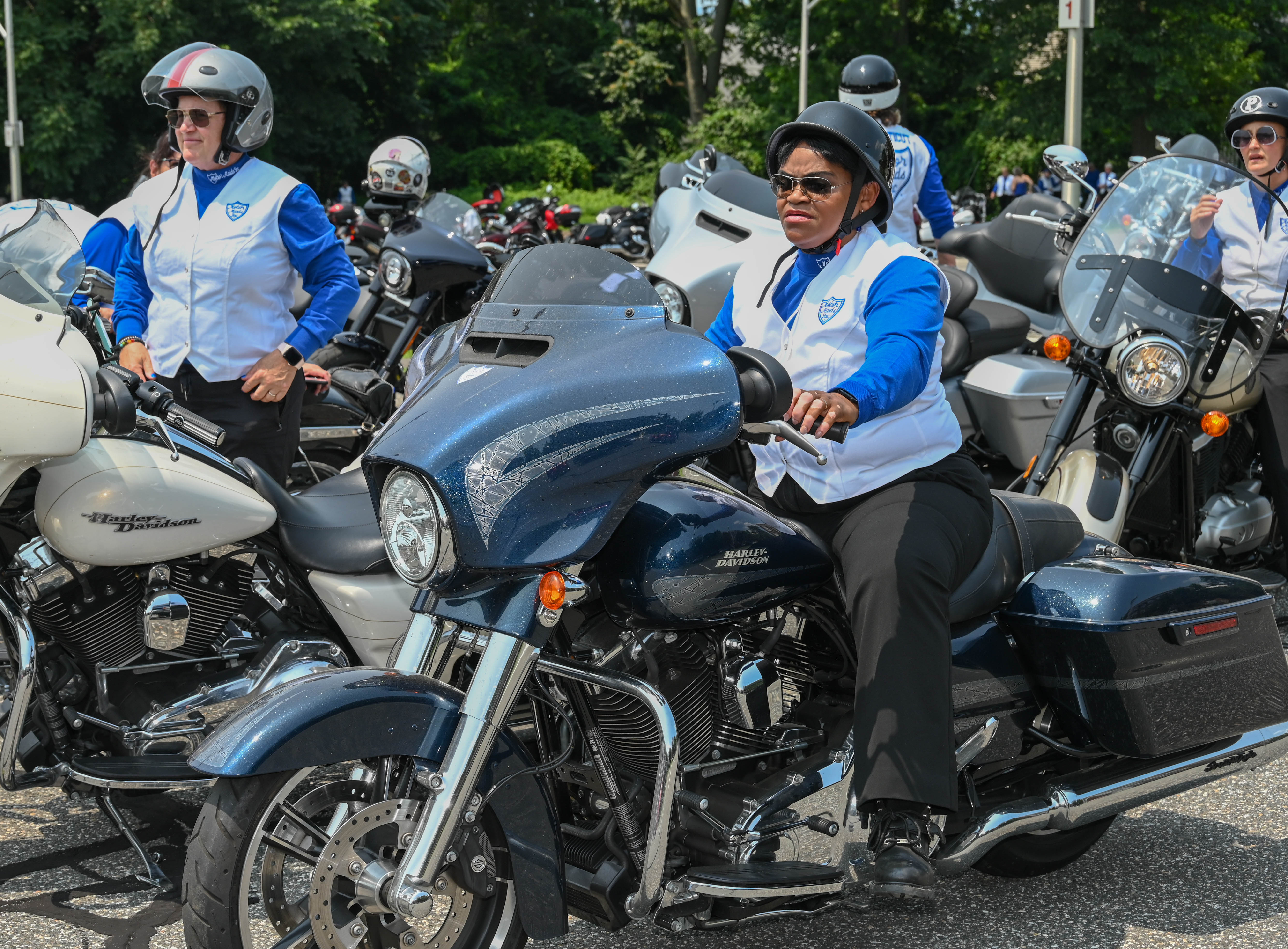 Motor Maids ride into Western Mass for a cycle convention