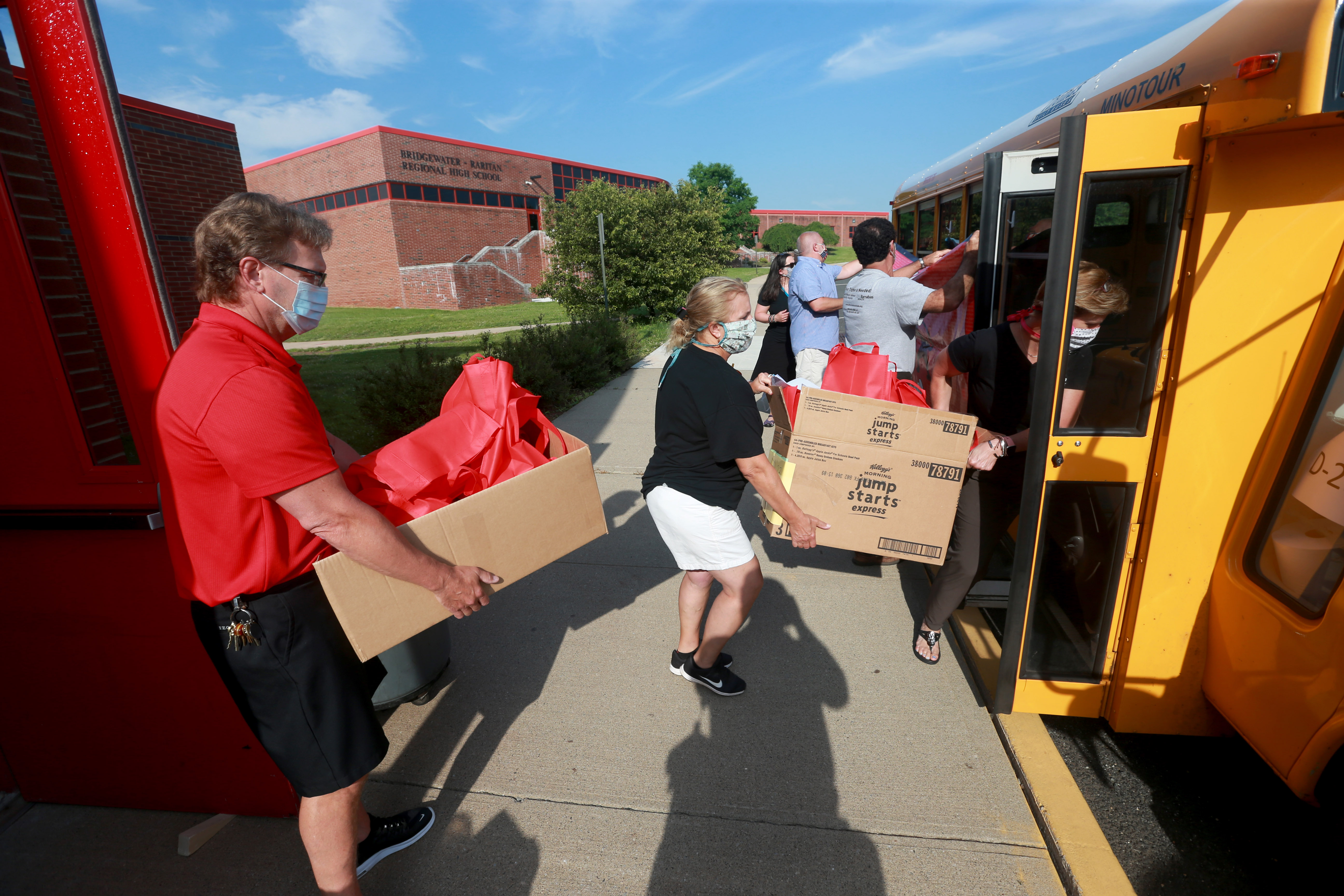 Graduation bus visits high school seniors at home - nj.com