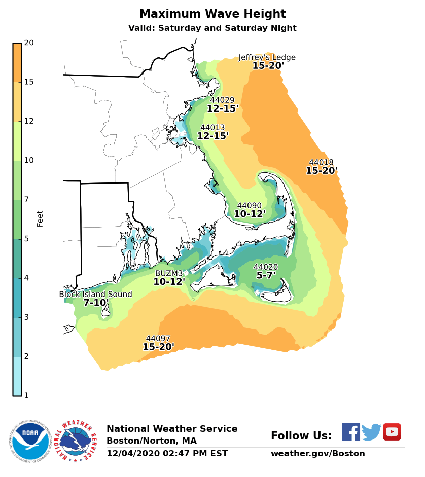 Parts of Massachusetts can expect to see up to 12 inches of snow, high ...