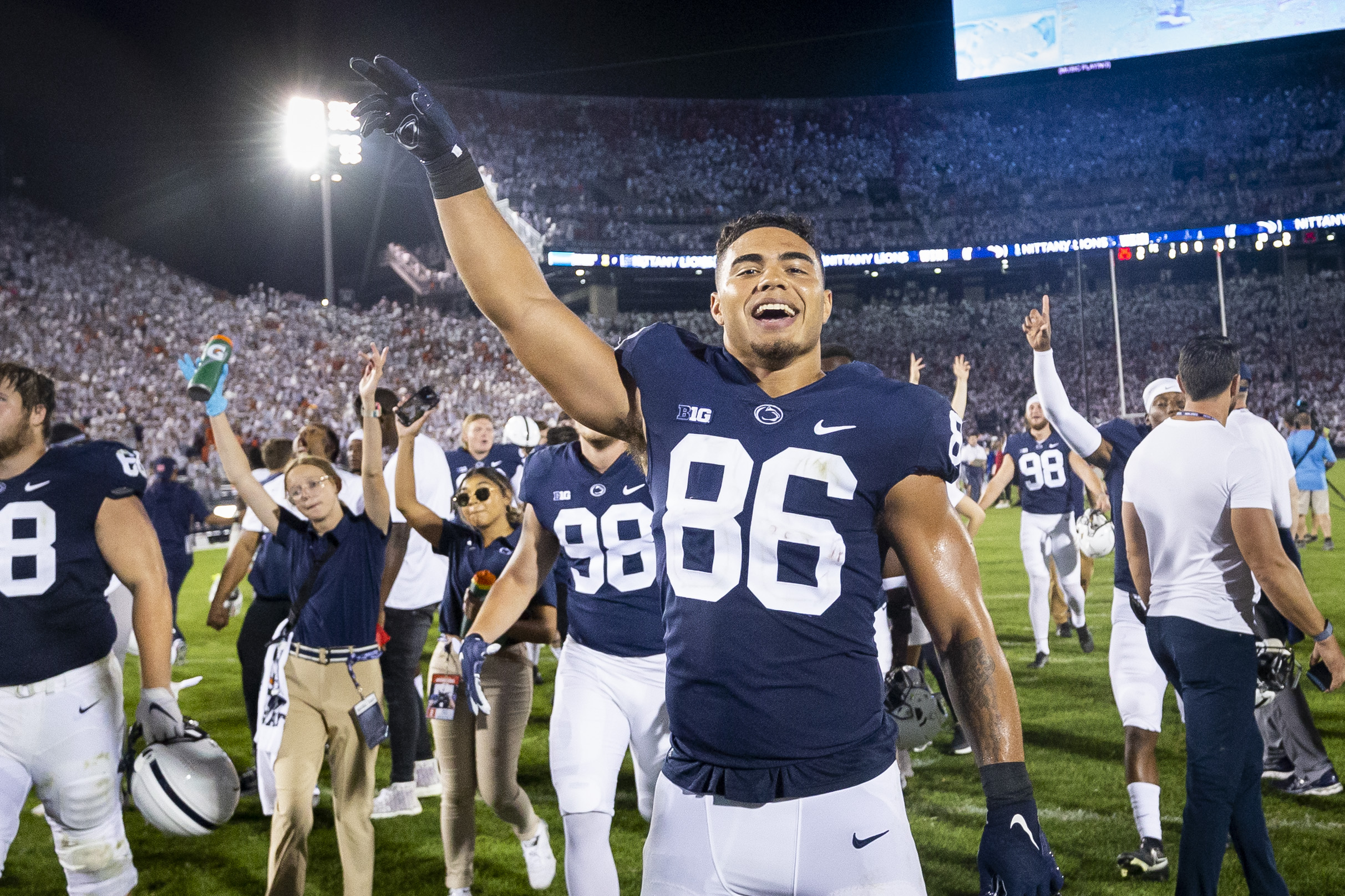 Shirts, Penn State Nittany Lions Jahan Dotson Navy Jersey