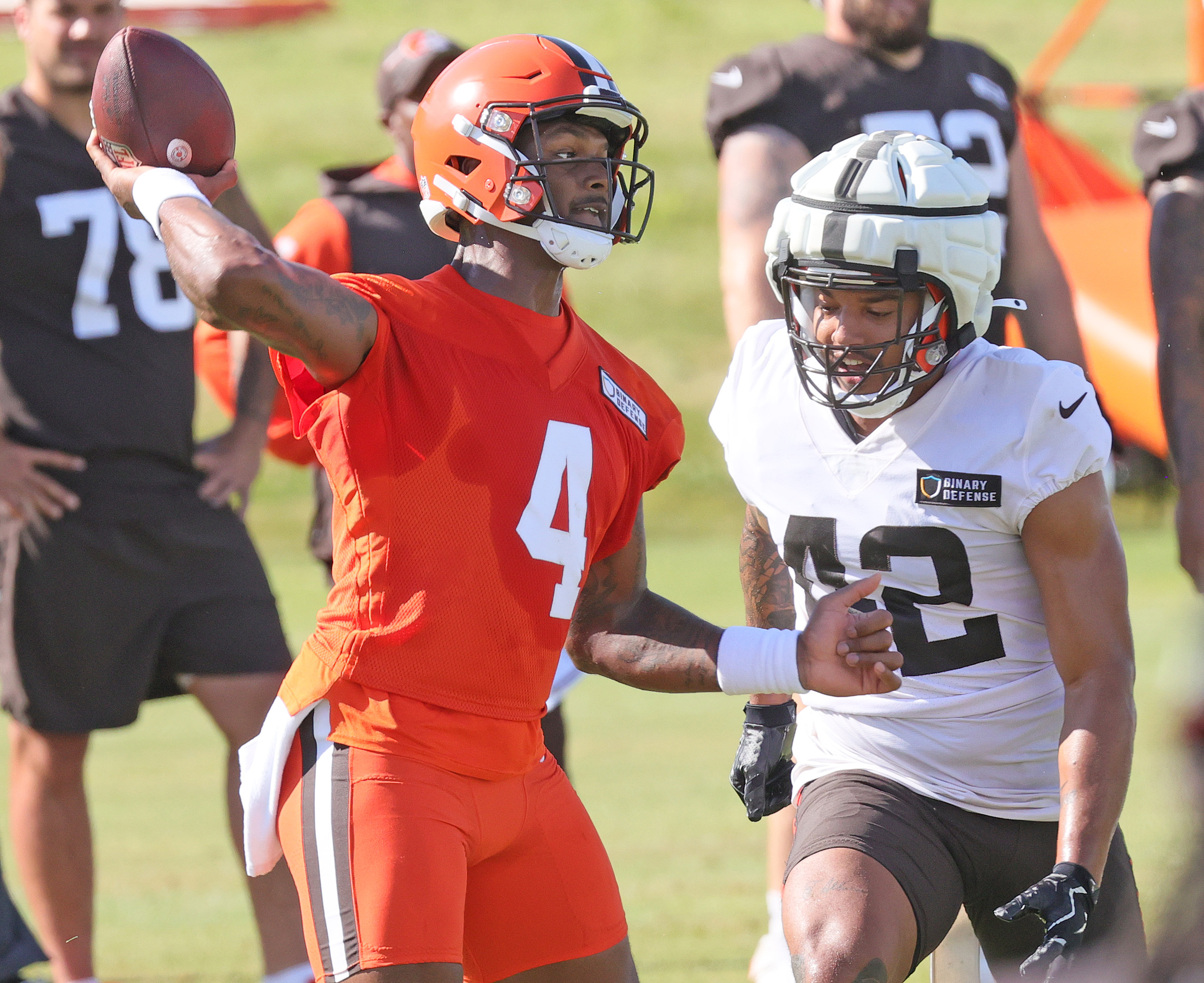 WATCH: Myles Garrett shows no mercy at his youth camp