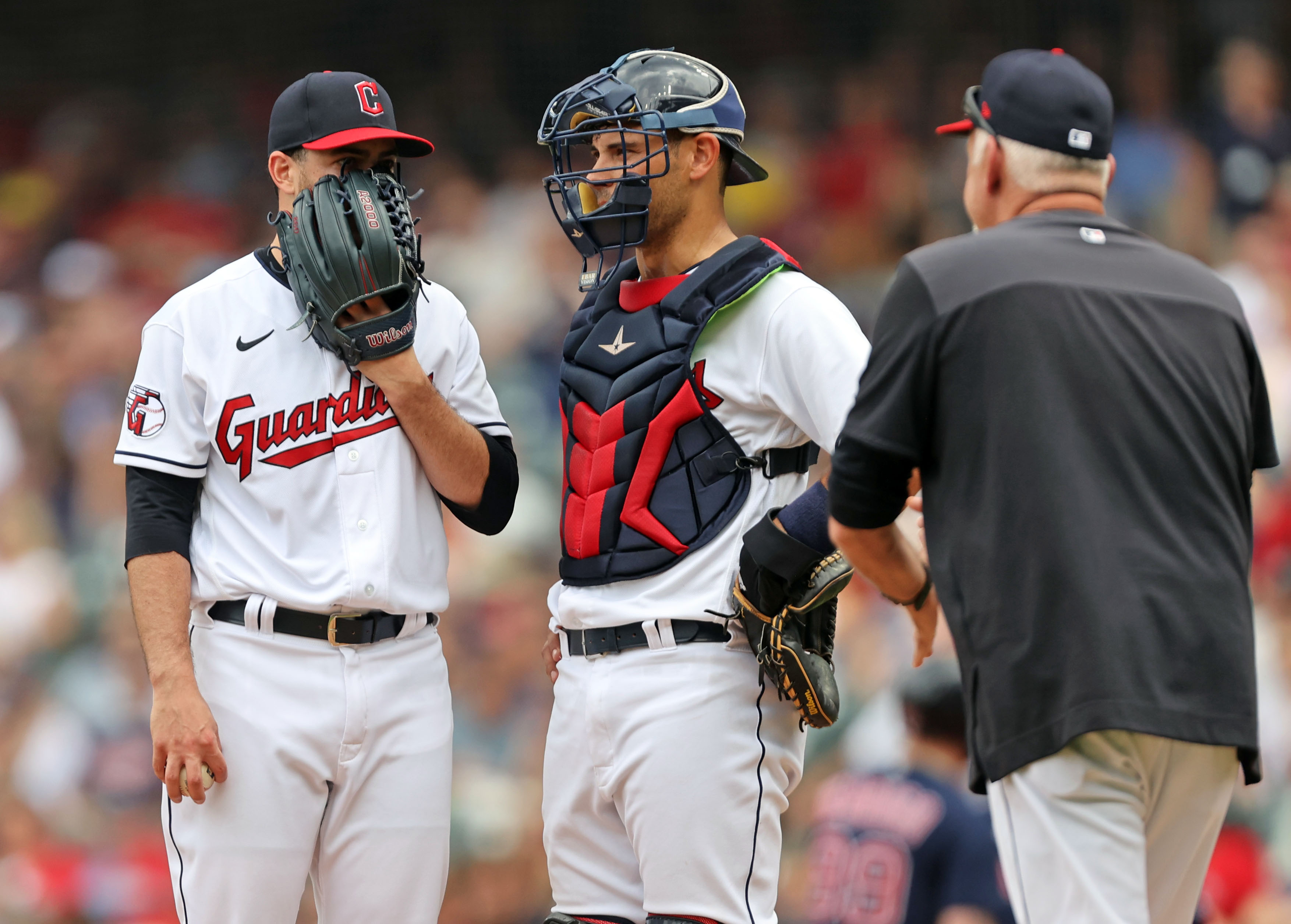 Cleveland, United States. 26th June, 2022. Boston Red Sox Jarren Duran (40)  hits a RBI double in the fourth inning against the Cleveland Guardians at  Progressive Field in Cleveland, Ohio on Sunday