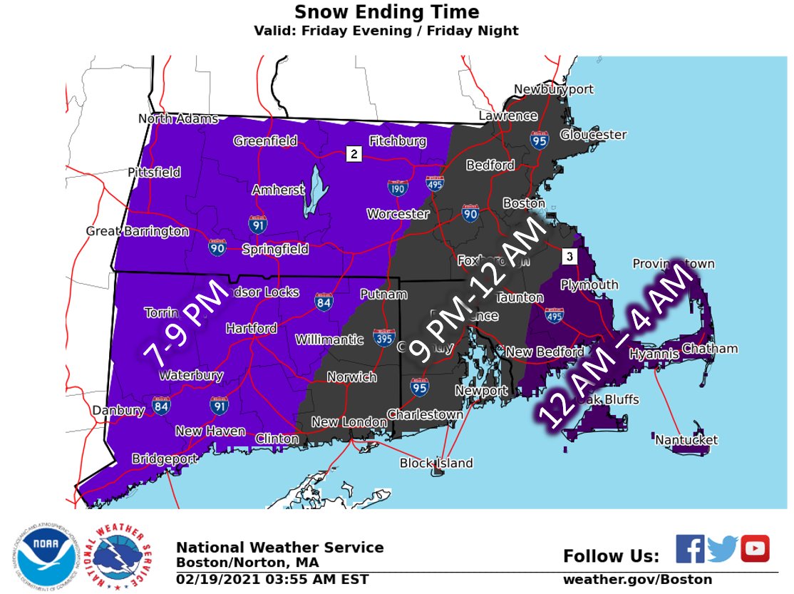 Here's when the snow will stop falling in Massachusetts - masslive.com