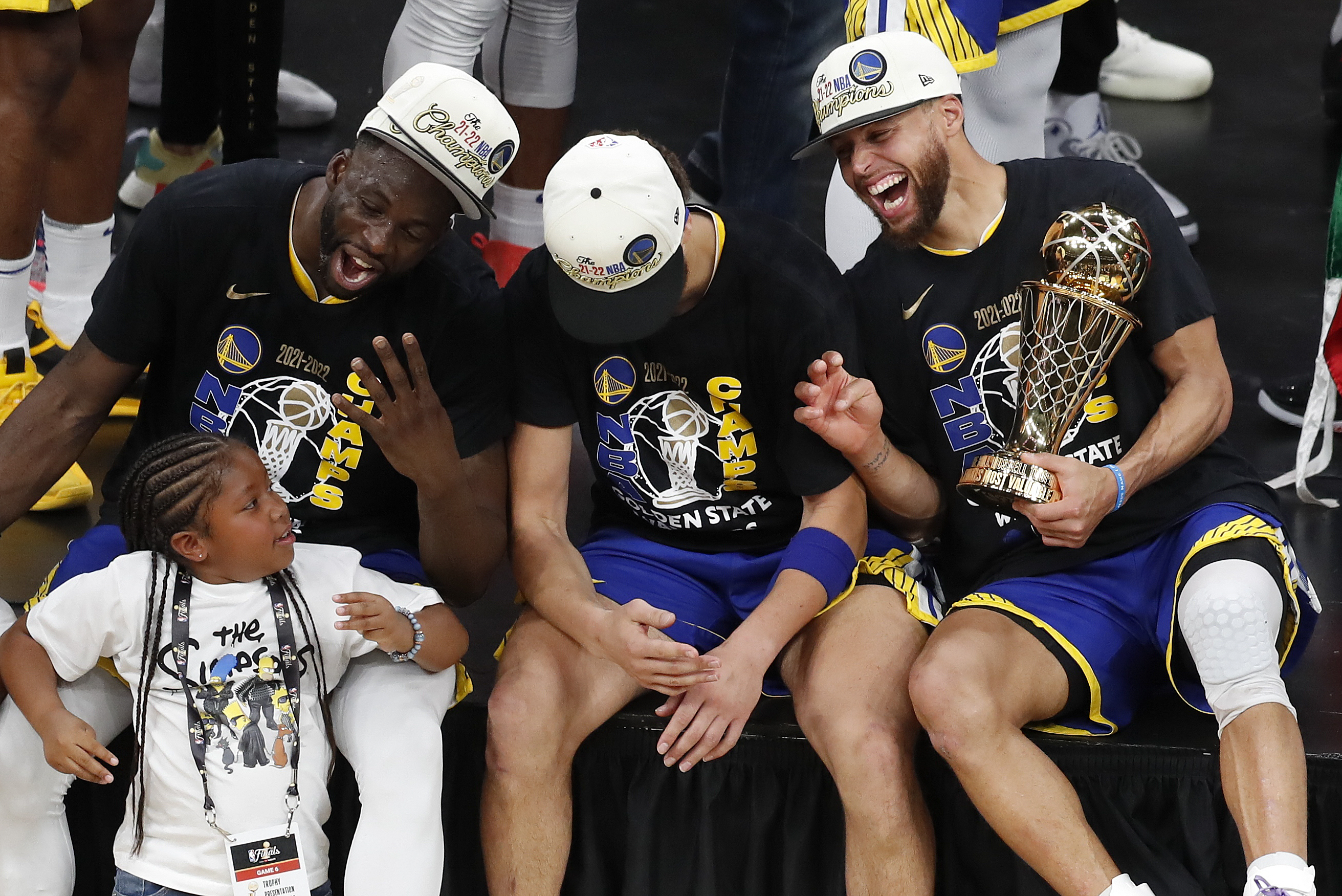 Inside the Warriors' locker room after the championship