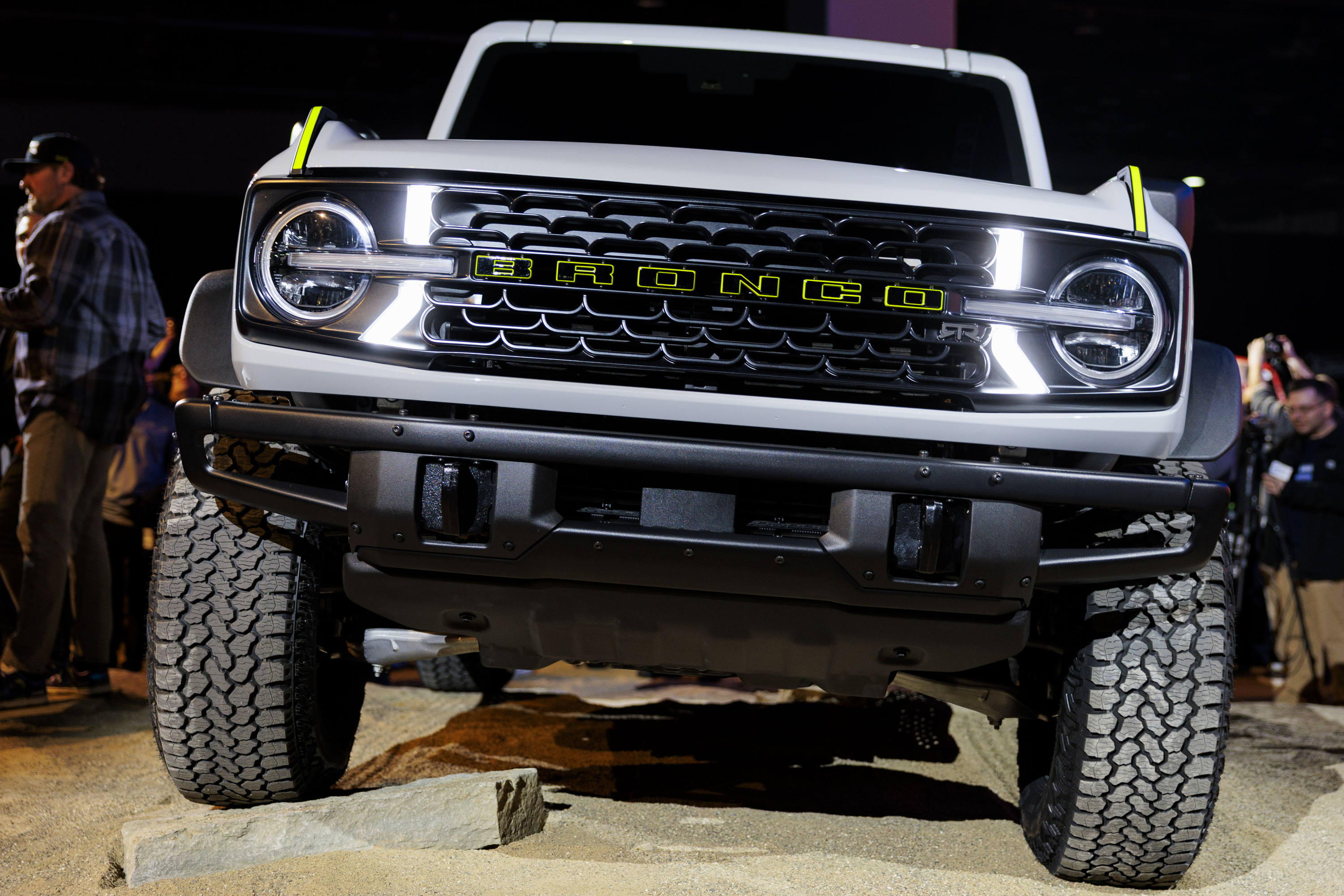 The Ford Bronco RTR, unveiled during a Ford Motor Company event ahead of the Detroit Auto Show at Huntinton Place in Detroit on Tuesday, Jan. 13 2026.