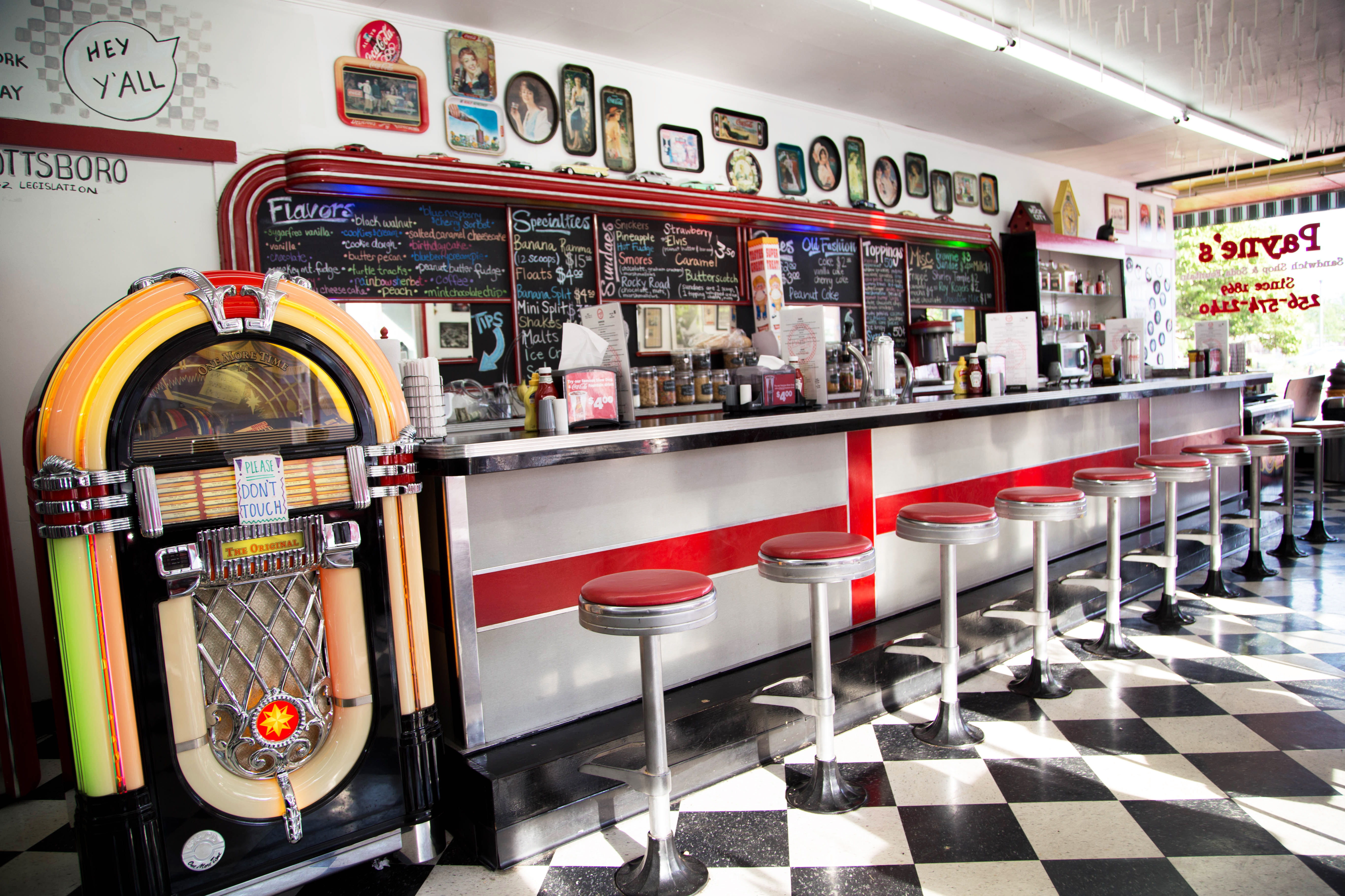 Old Fashioned Ice Cream Shops - America Soda Fountains