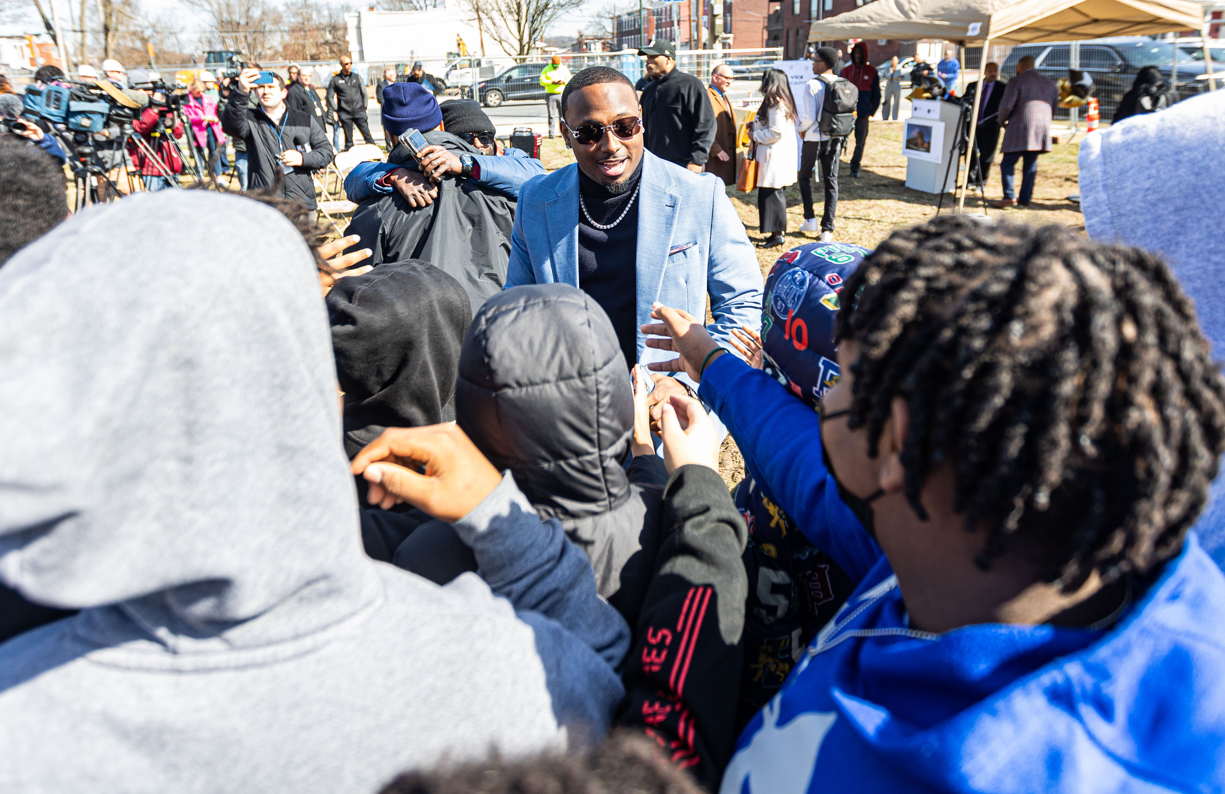 LeSean McCoy Host Groundbreaking Ceremony For JMB Gardens Affordable ...