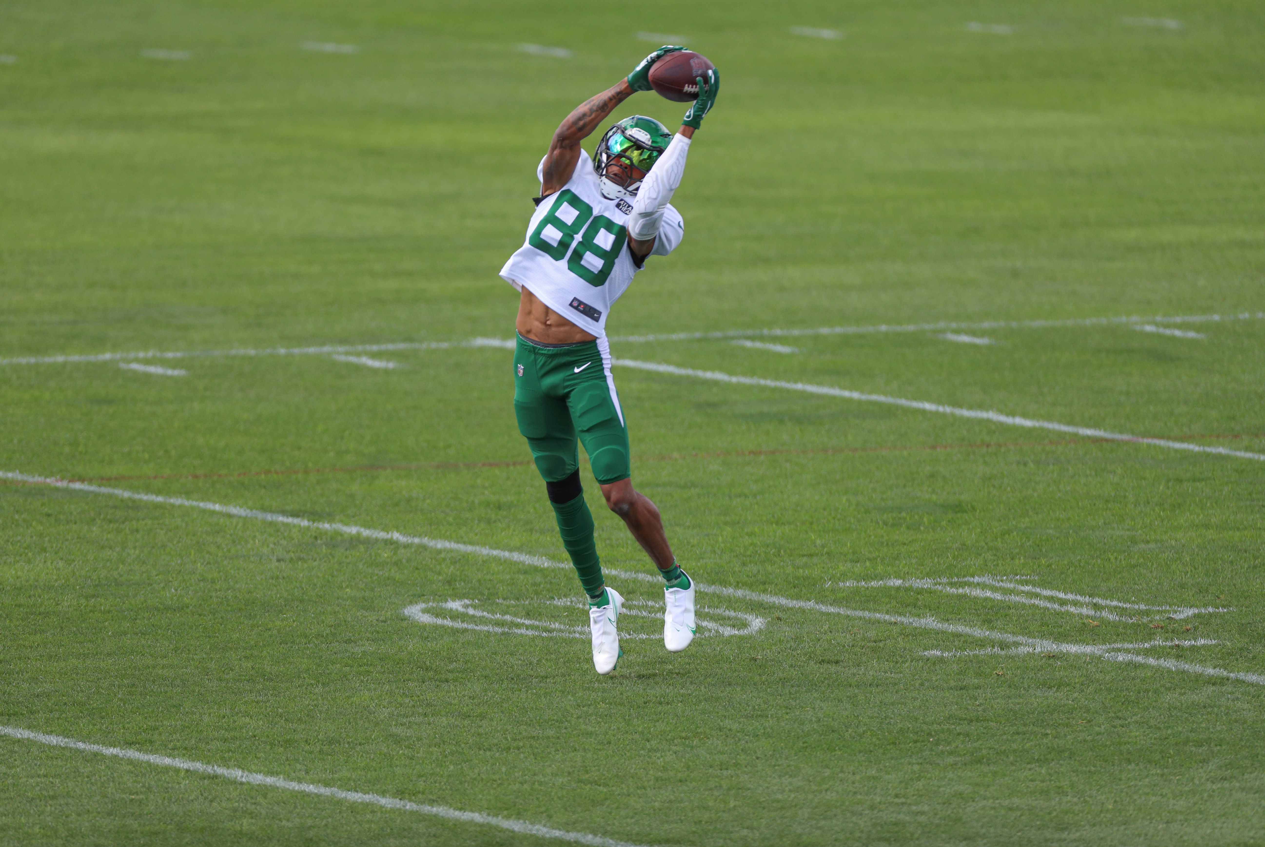 New York Jets wide receiver Keelan Cole (88) in action against the