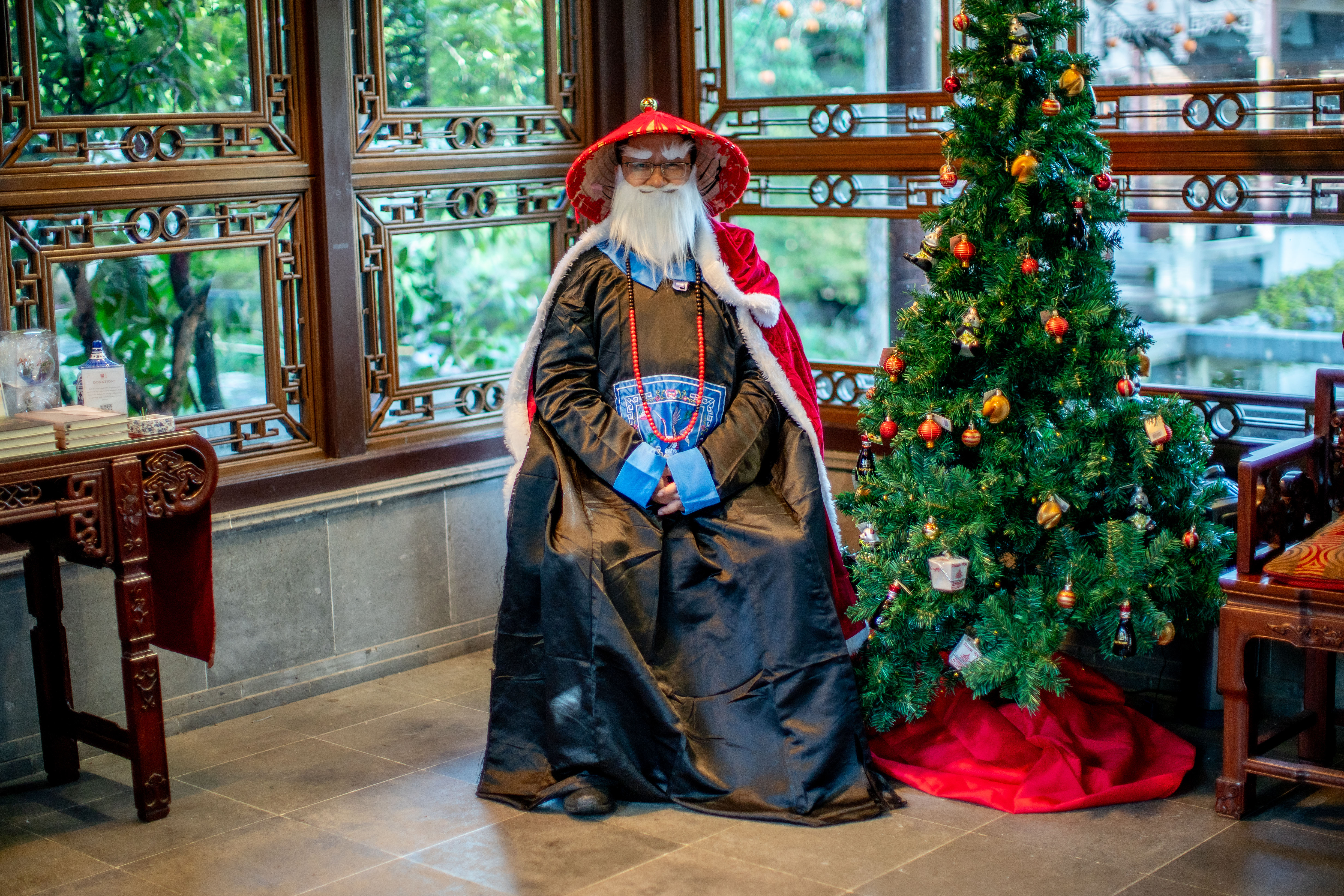 Asian Santa at Lan Su Chinese Garden - oregonlive.com