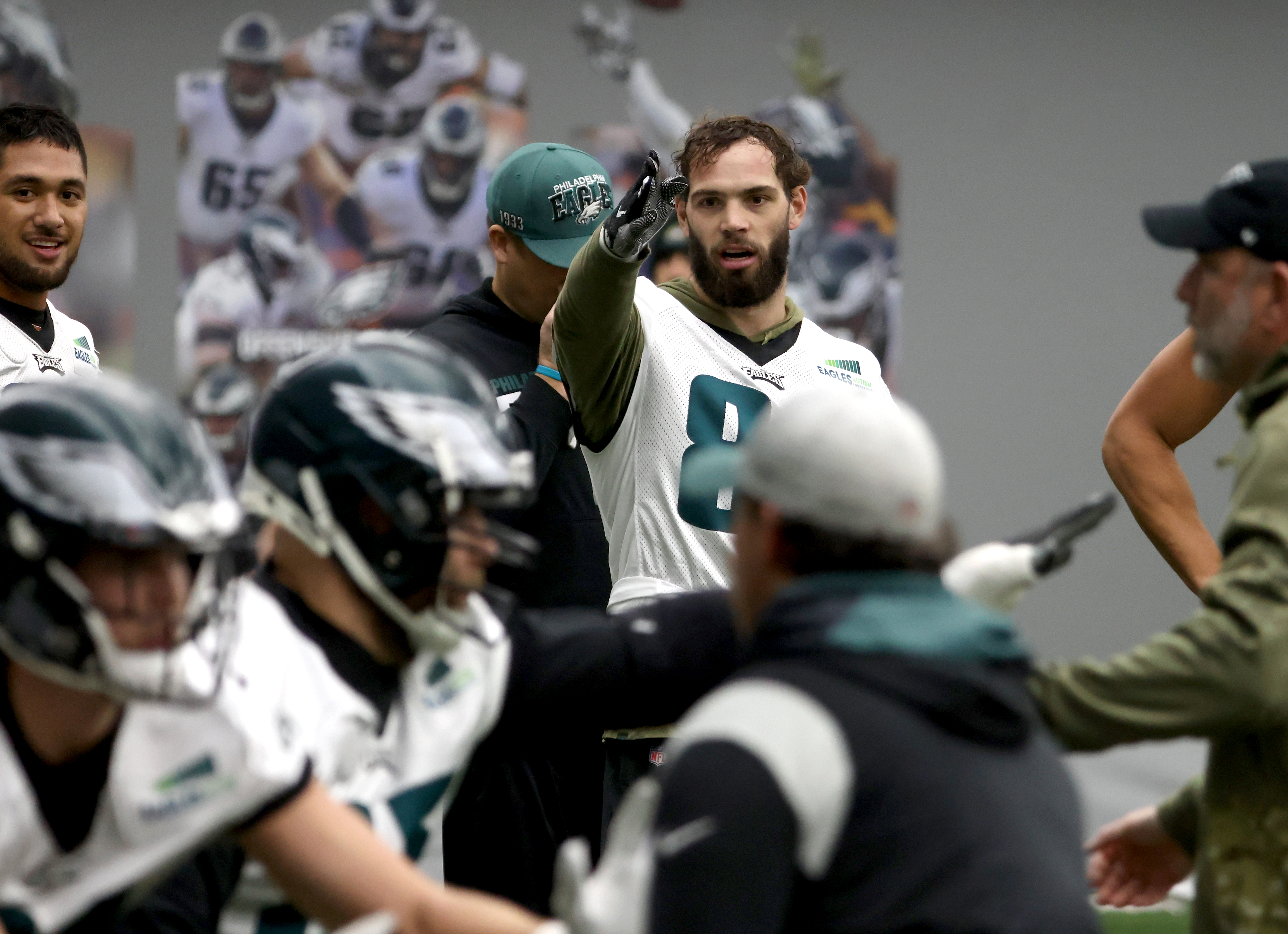 Philadelphia Eagles hold practice at the NovaCare Complex, Dec. 16