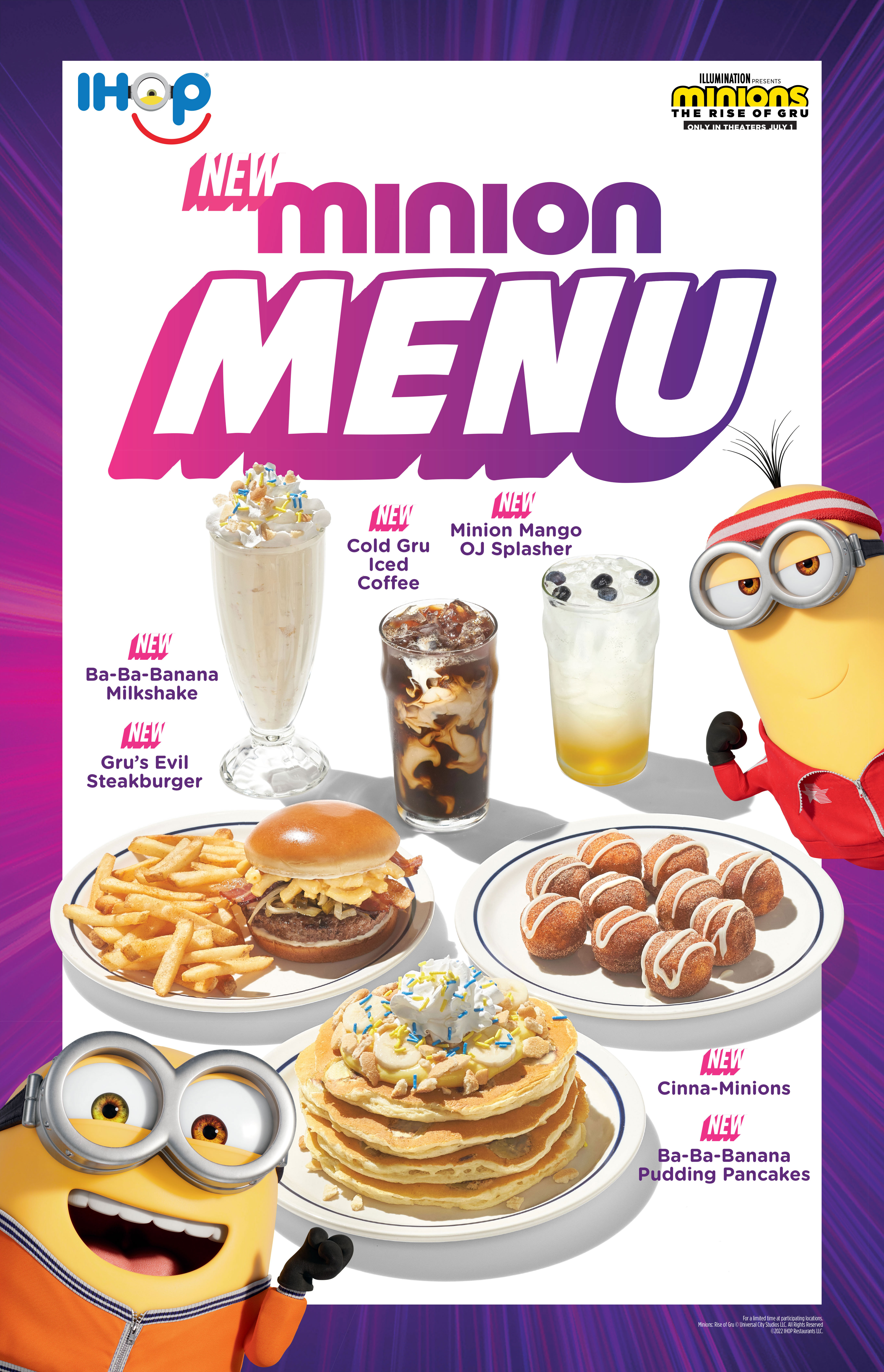 IHOP® Minion Specials – Ba Ba Banana Pancakes & Shakes!