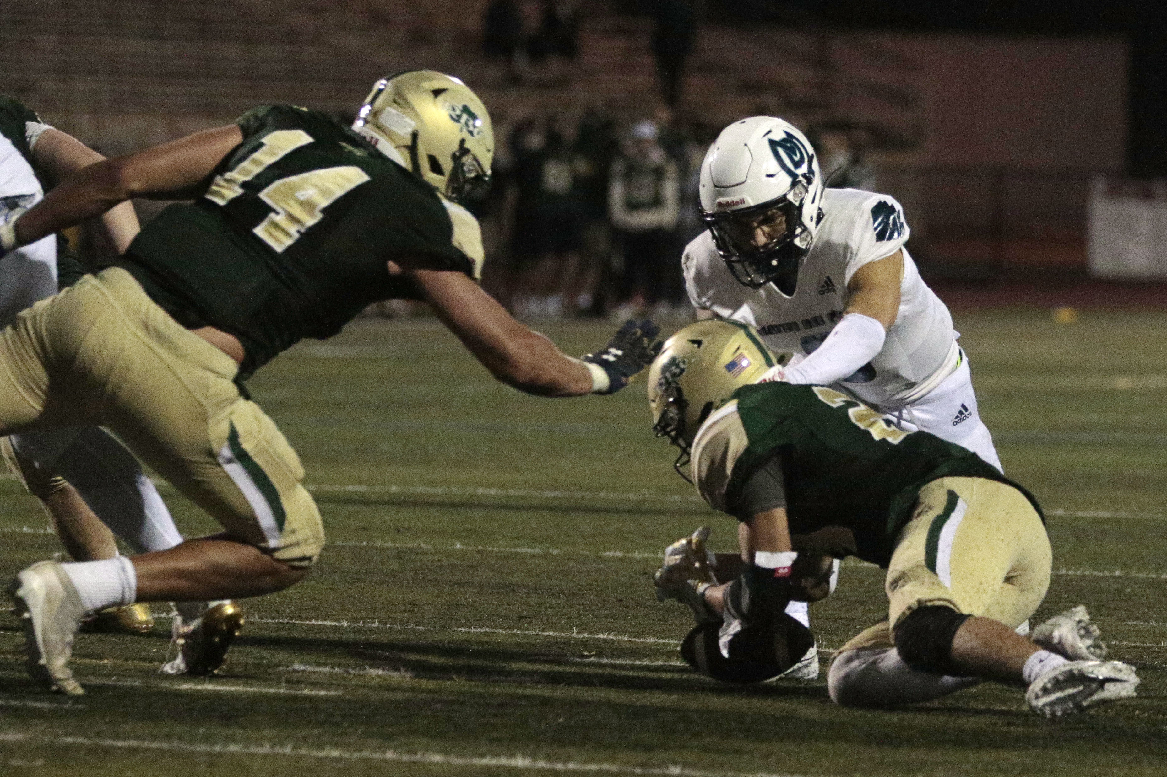 Red Bank Catholic QB Alex Brown presented with a signed jersey