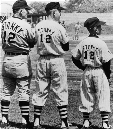 Joe Sewell wearing a uniform celebrating the Cleveland Indians winning of  the 1920 World Series. (BSLOC 2015 17 13 Stock Photo - Alamy