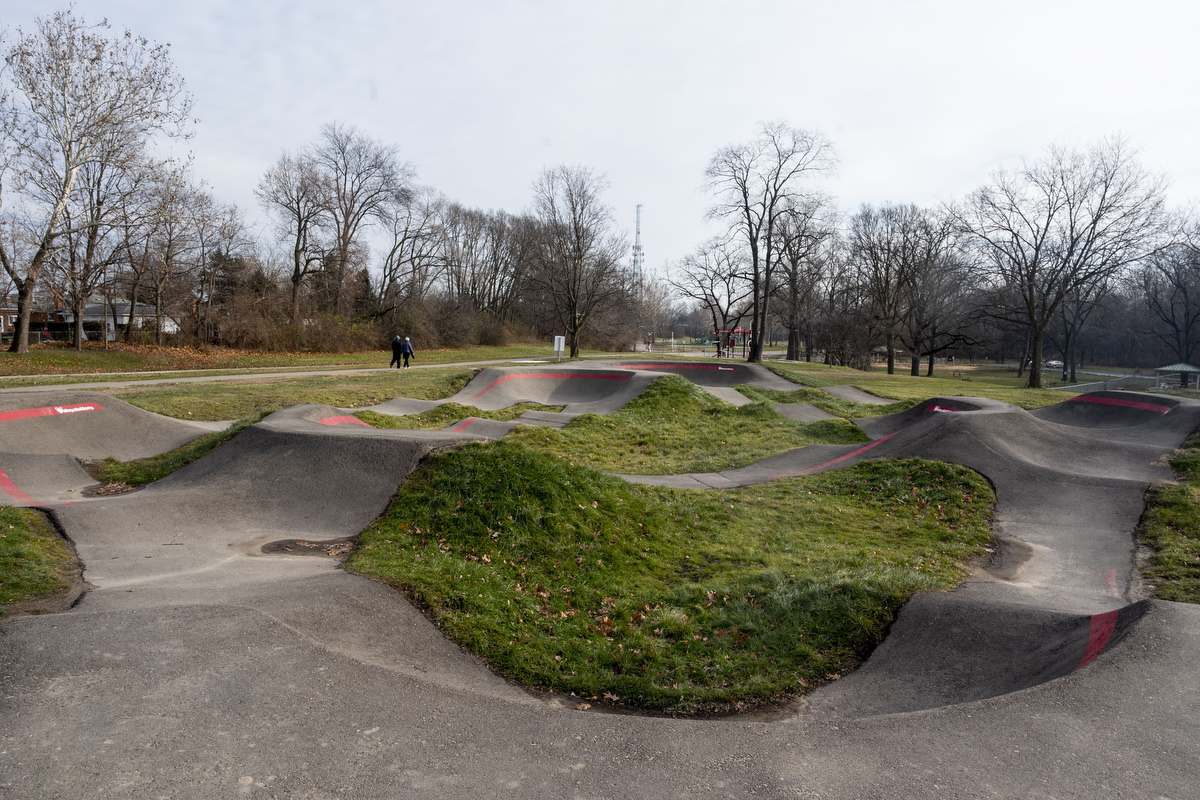 Hines Park bicycle pump track in Westland