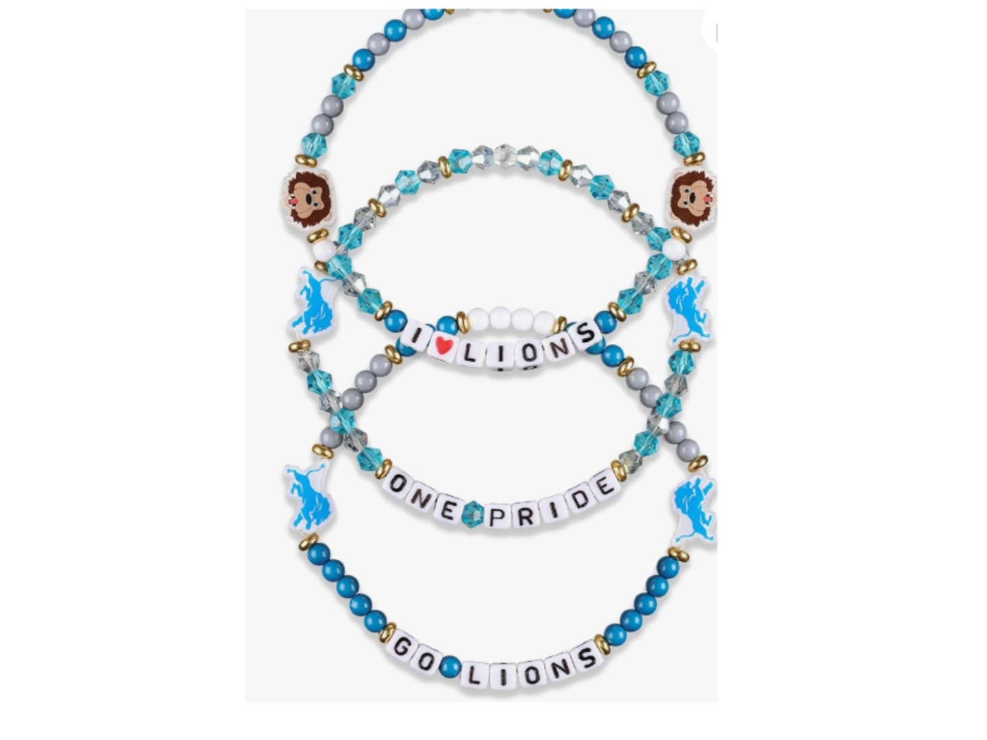 Where to find Detroit Lions friendship bracelets in styles popularized by  Taylor Swift fans 