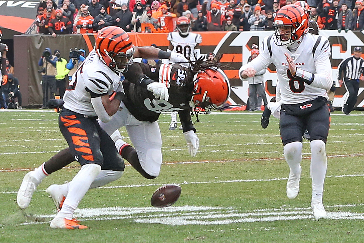 Cleveland Browns running back D'Ernest Johnson vs. Cincinnati Bengals,  January 9, 2022 