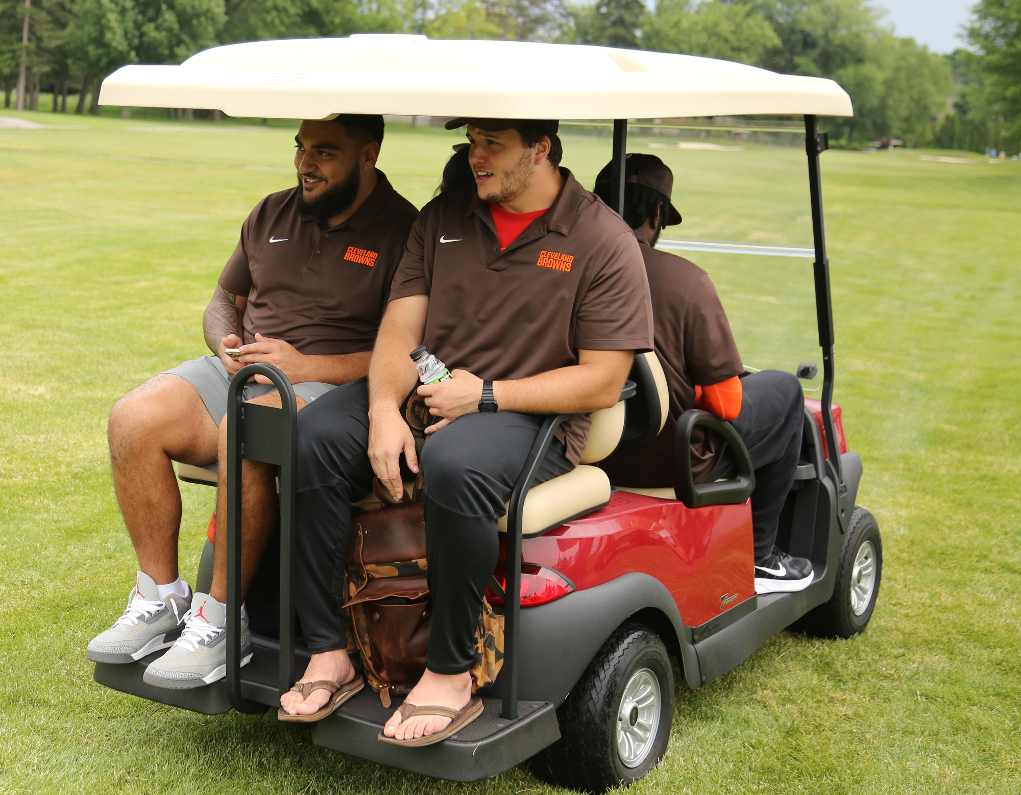 cleveland browns golf cart