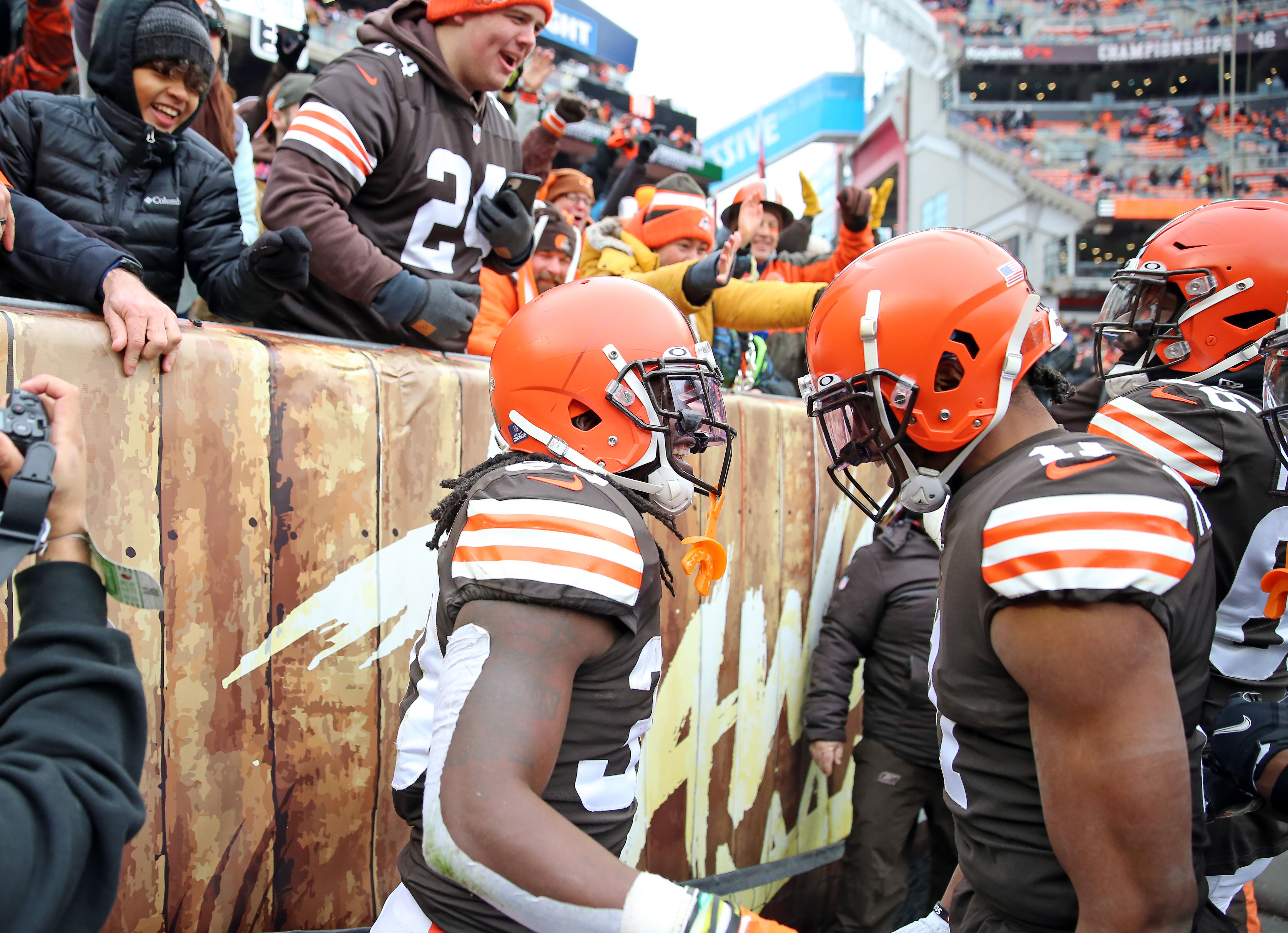 Cleveland Browns running back D'Ernest Johnson vs. Cincinnati Bengals,  January 9, 2022 