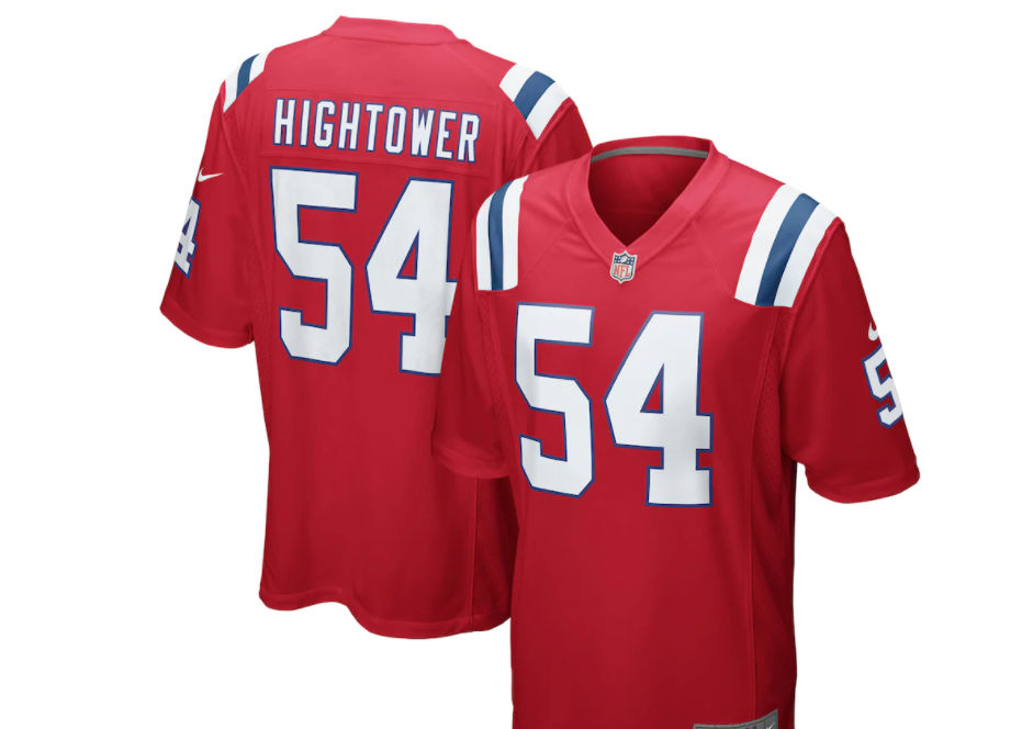 patriots red jersey