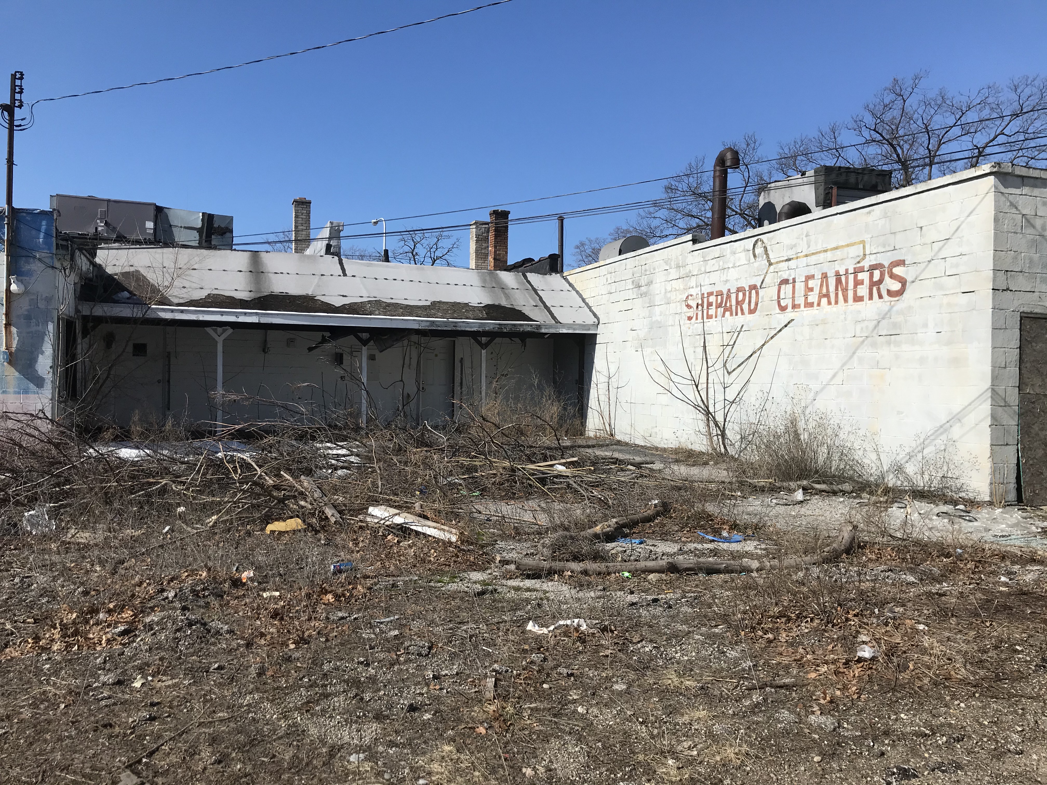 Land cleared on Sherman in Muskegon for storage facility 