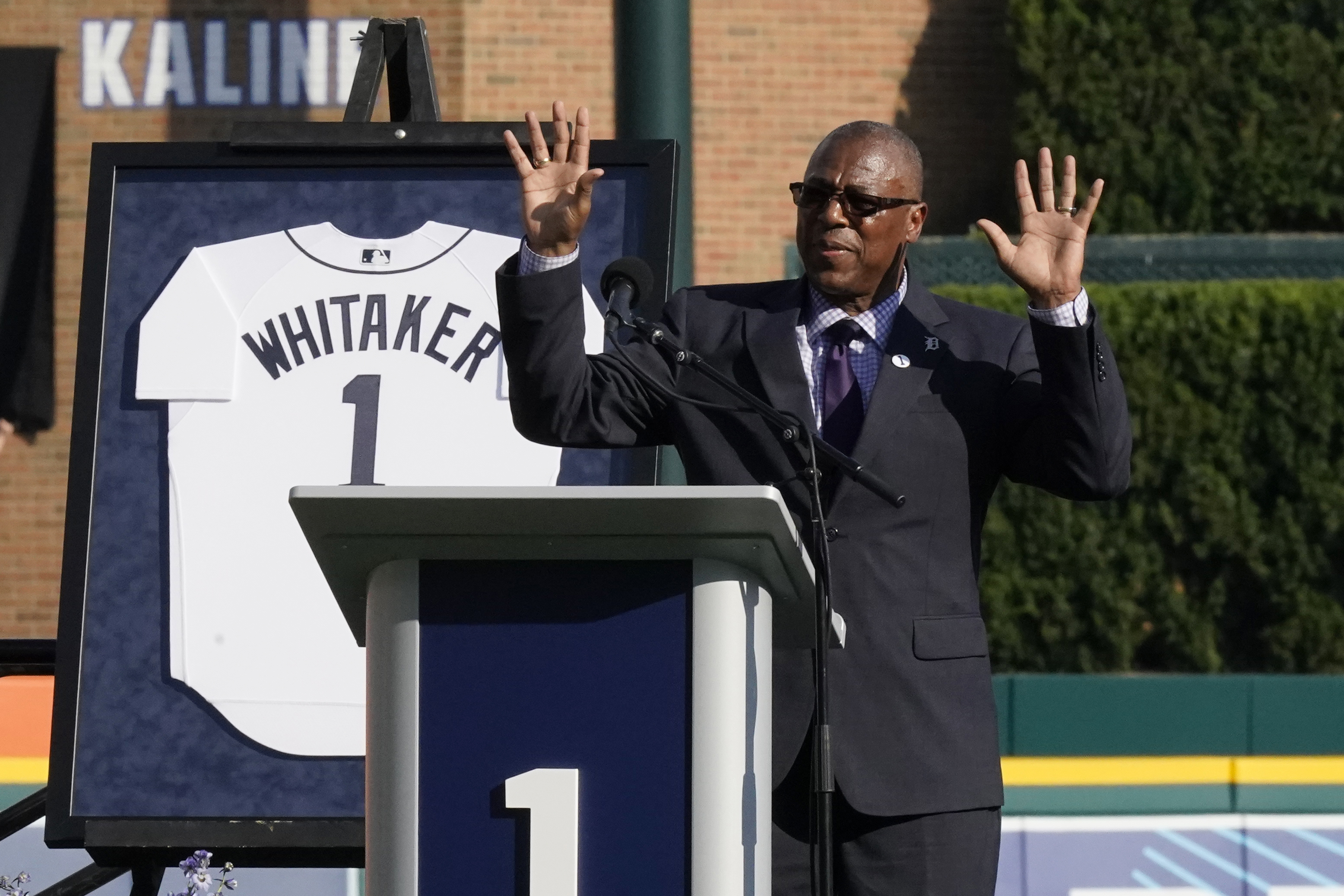 Lou Whitaker's No. 1 joining Tigers' retired jersey numbers