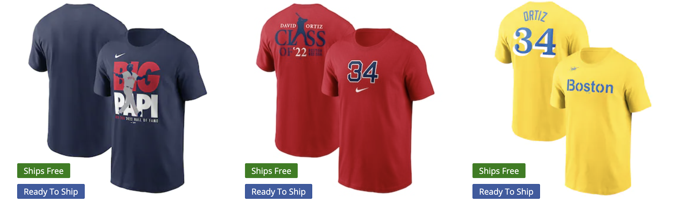 Nike Youth Boston Red Sox Navy Big Papi Home T-Shirt