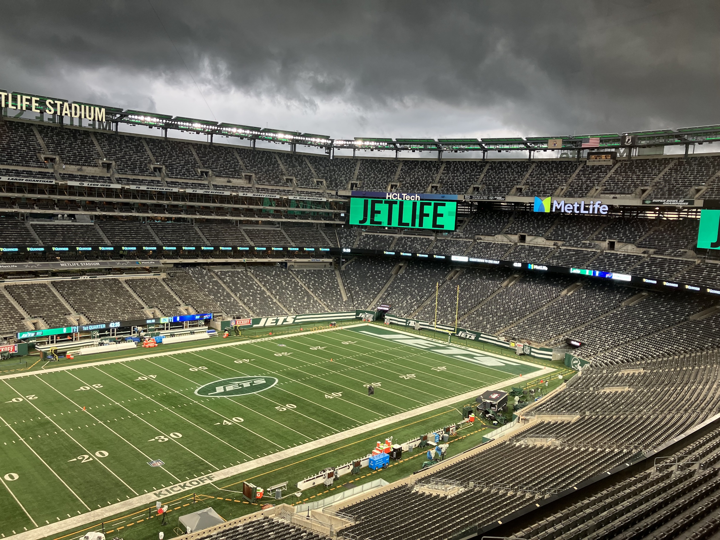 Is Jets-Bills game delayed? Latest weather forecast for Monday