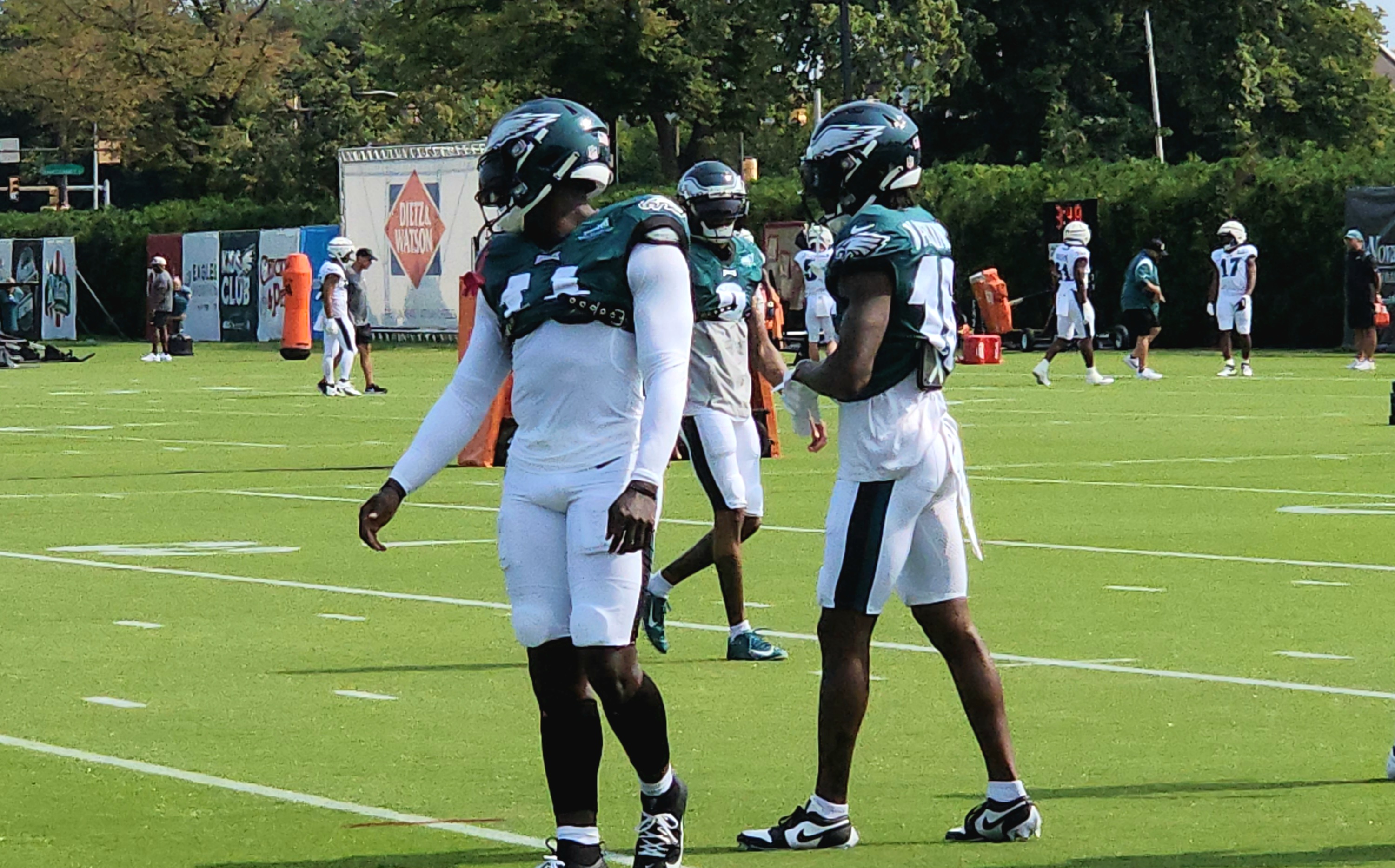 Philadelphia Eagles cornerback Mekhi Garner in action during the