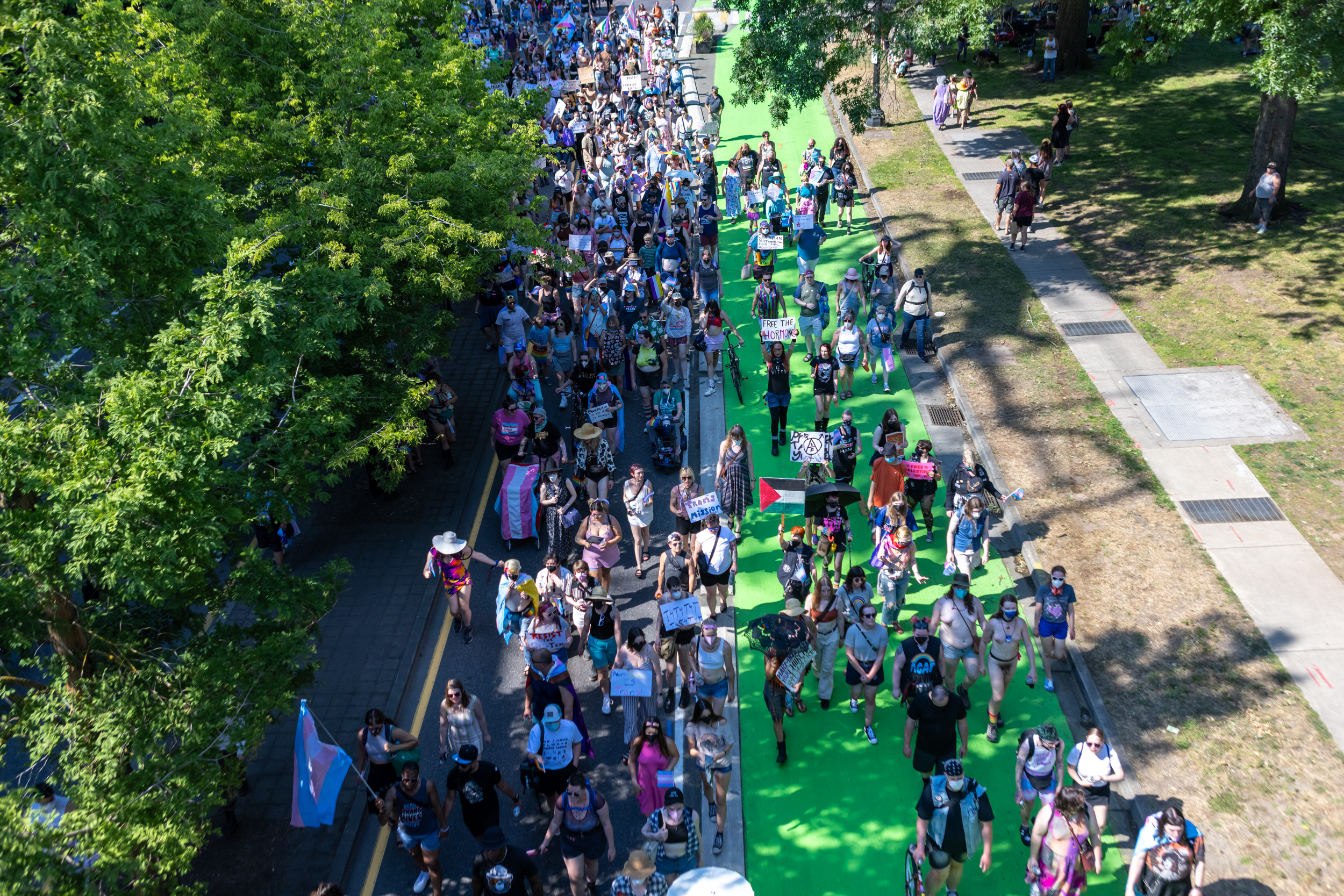 Oregon Trans Rights Portland Trans Pride March - oregonlive.com