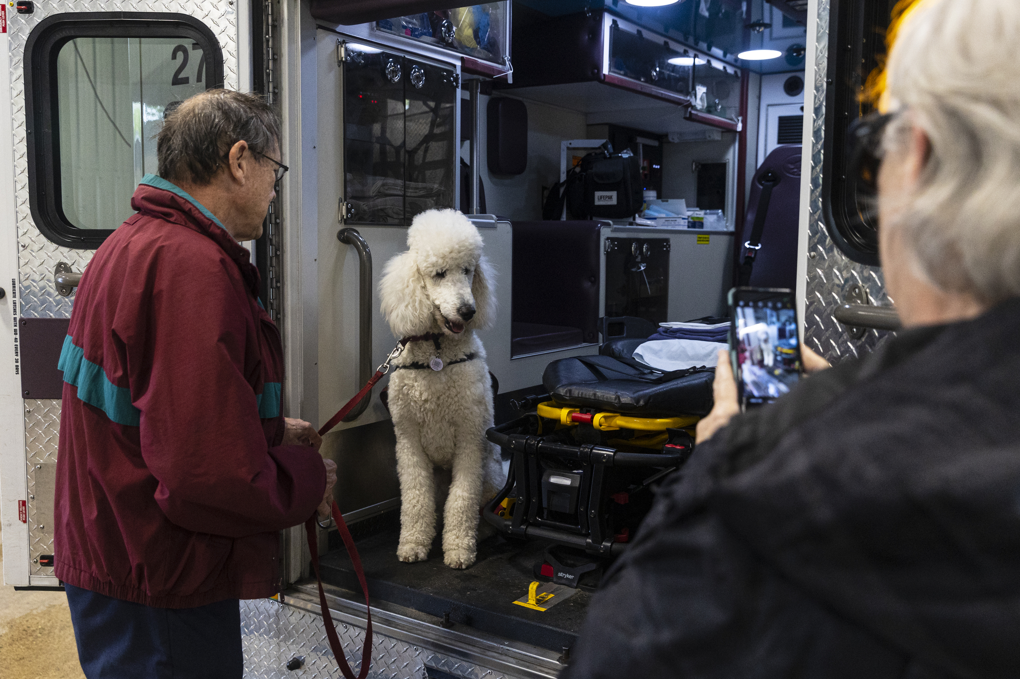 PAWS puppies get acclimated with ambulances - mlive.com