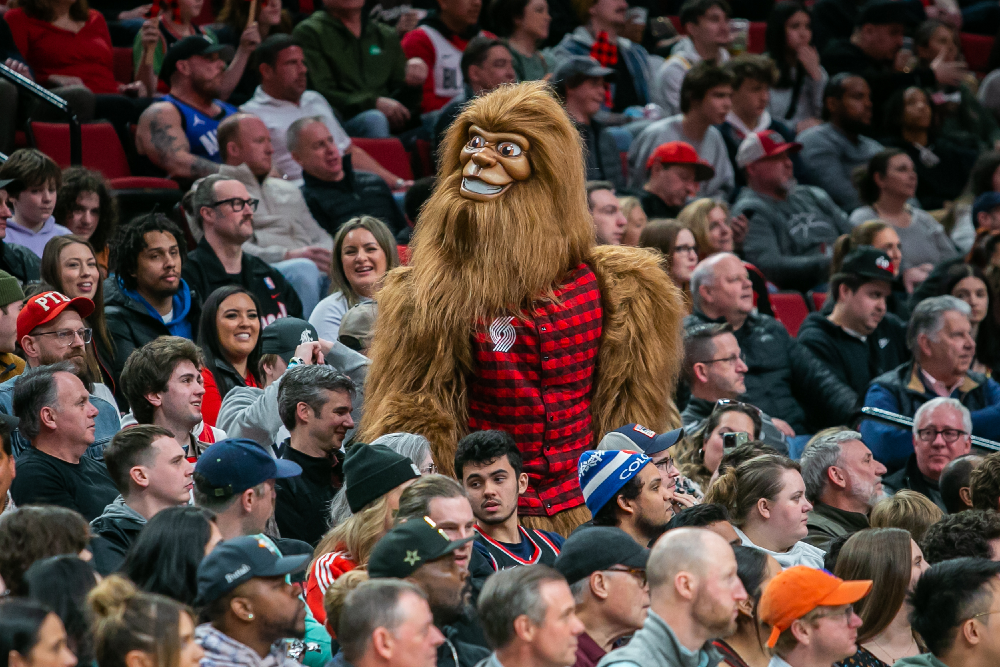 Trail Blazers unveil new Bigfoot mascot Douglas Fur