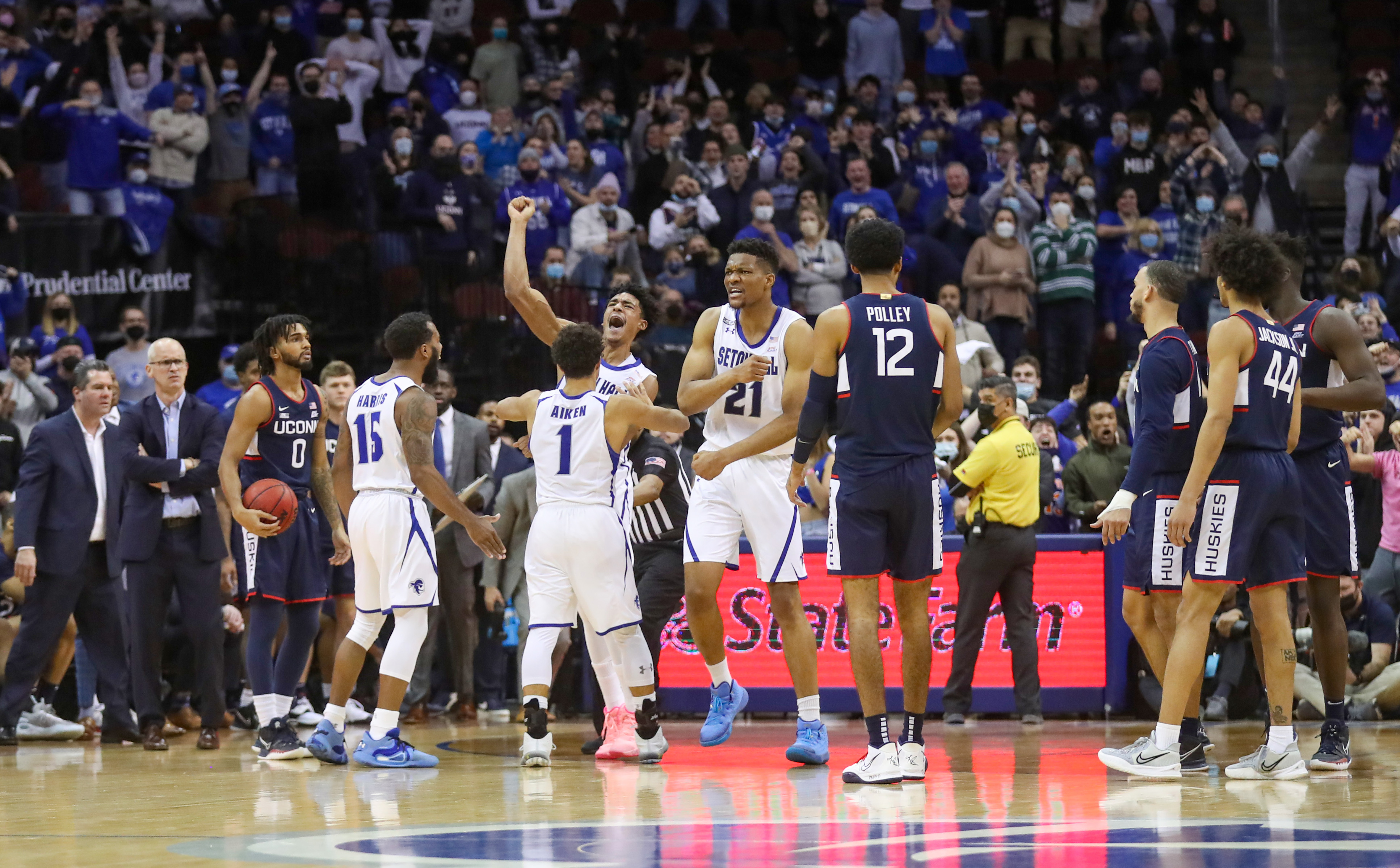 February 5, 2022, Newark, New Jersey, USA: Seton Hall Pirates guard Jared  Rhoden (14) looks to make a play during NCAA Big East action between the  Seton Hall Pirates and the Creighton