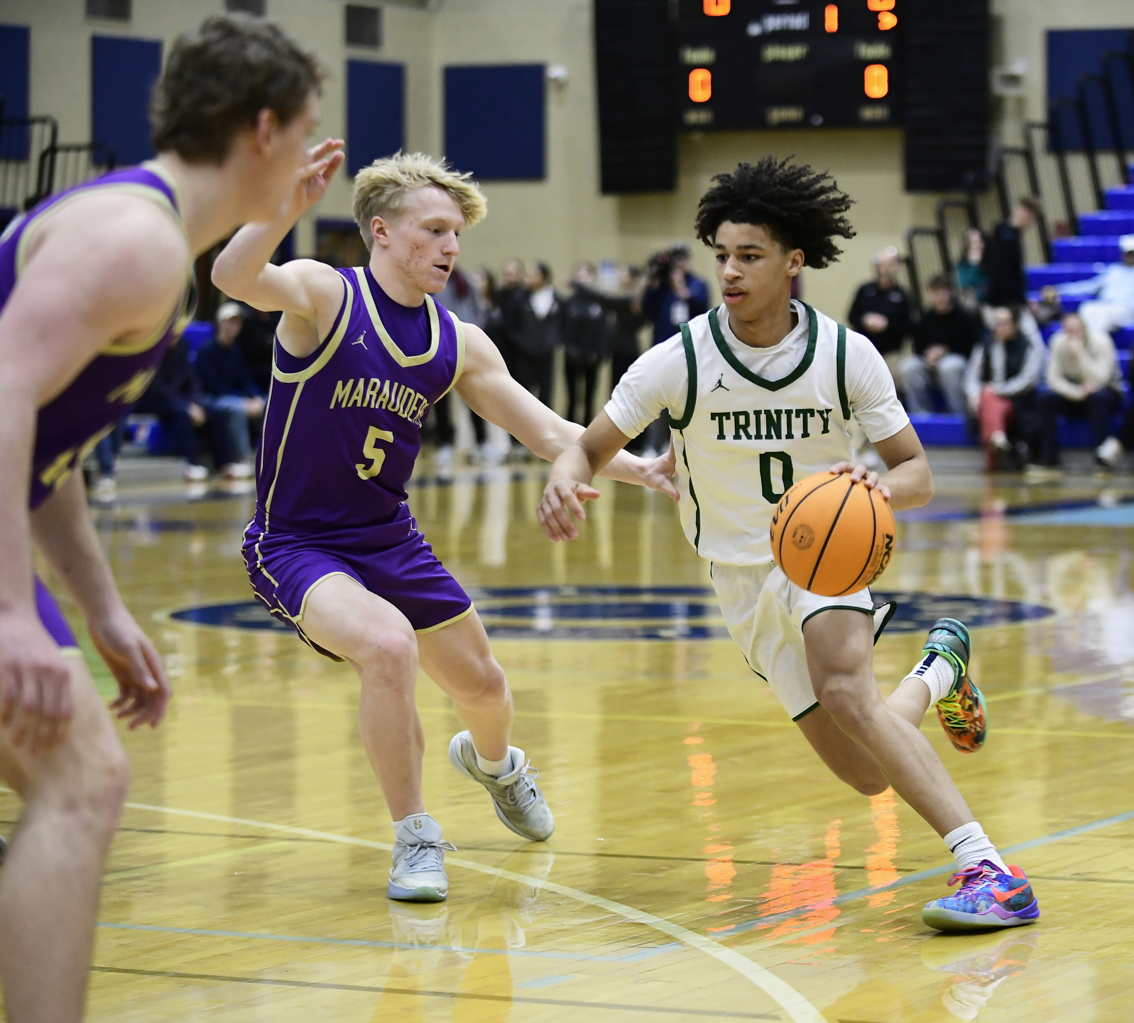 Troy Ruggery Trinity vs Bishop Guilfoyle, PIAA 3A boys basketball semifinal ...