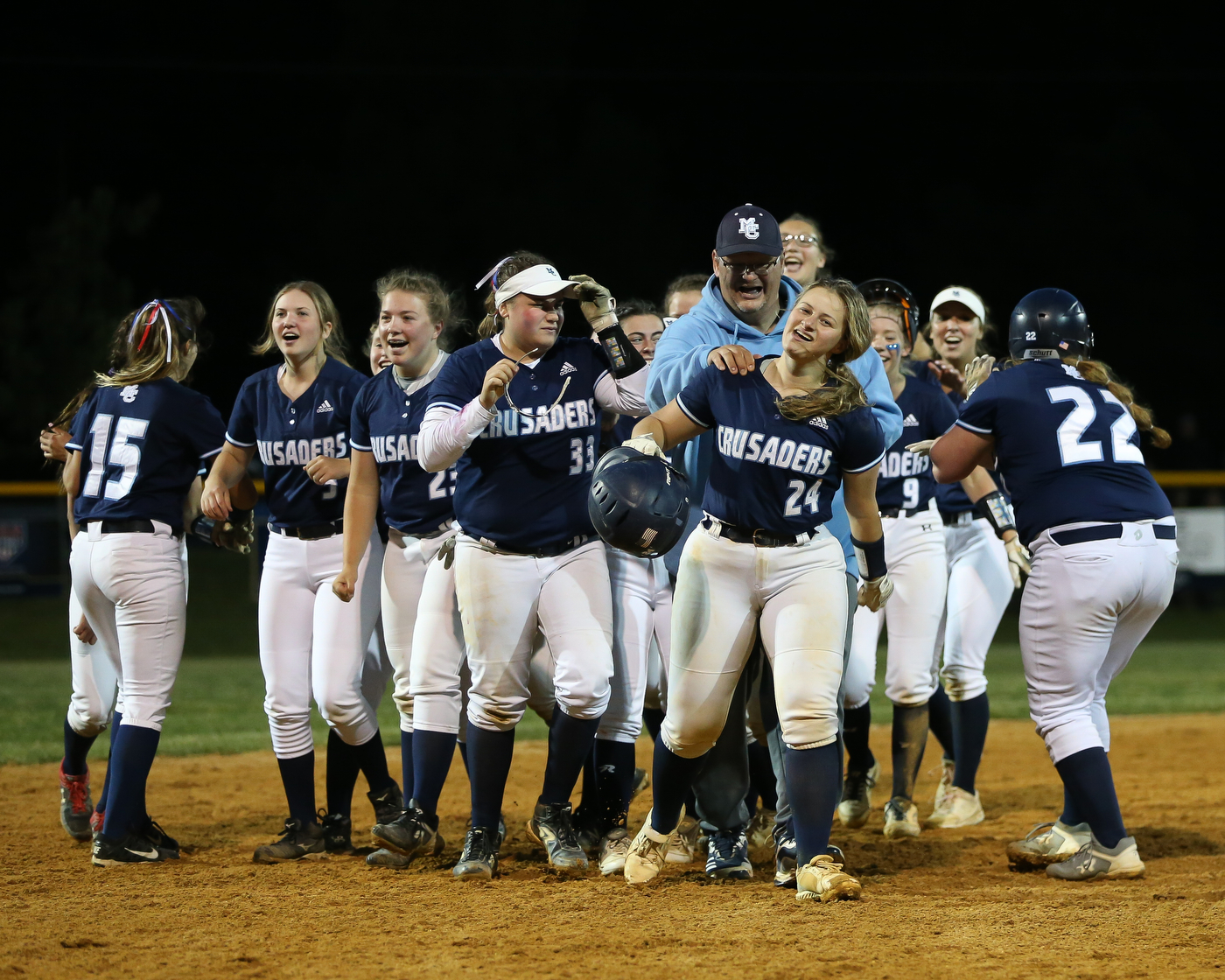 Softball Morris Catholic vs Roxbury in the Morris County Tournament