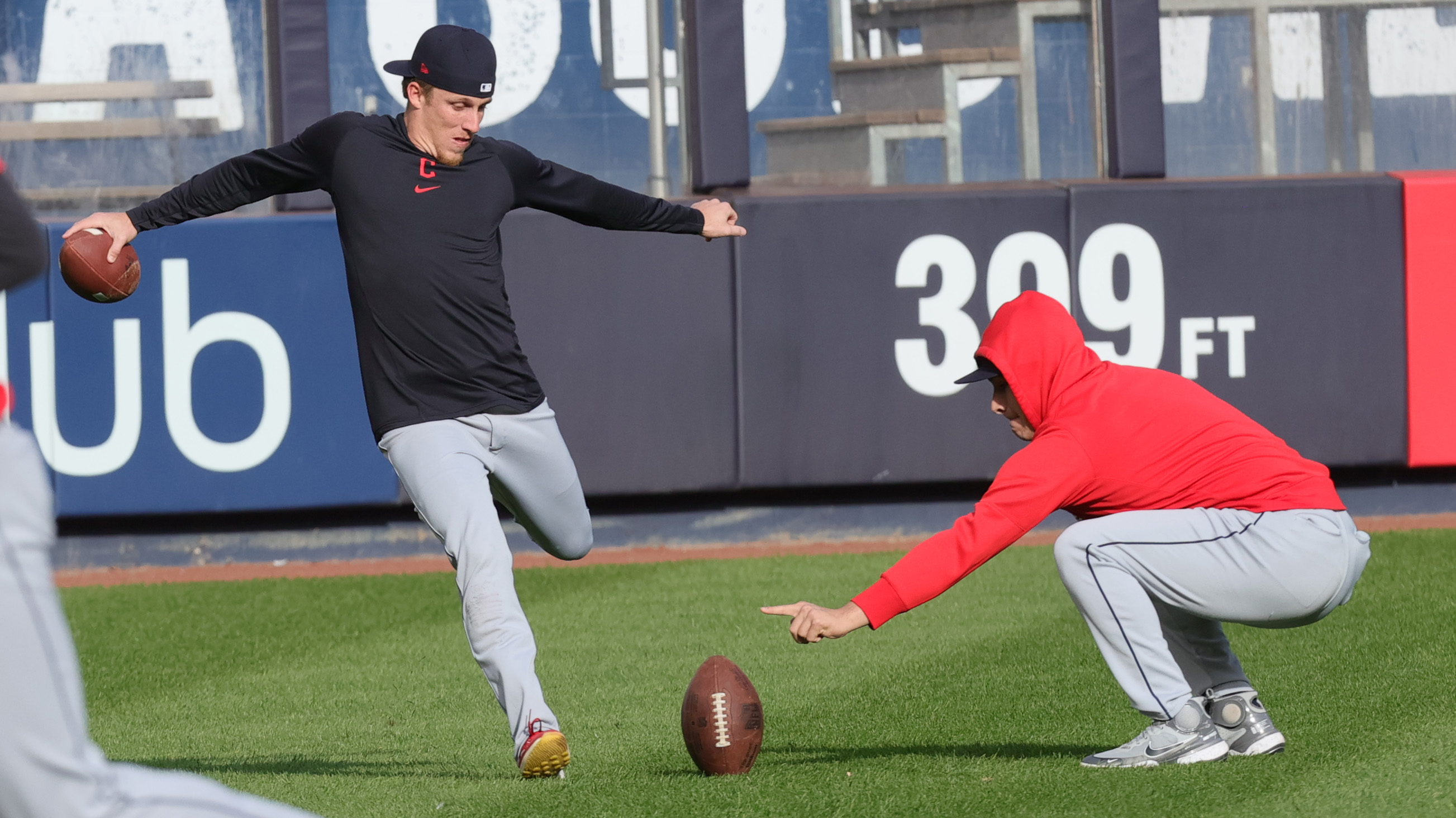 Watch: Shane Bieber crashes neighborhood wiffle ball game