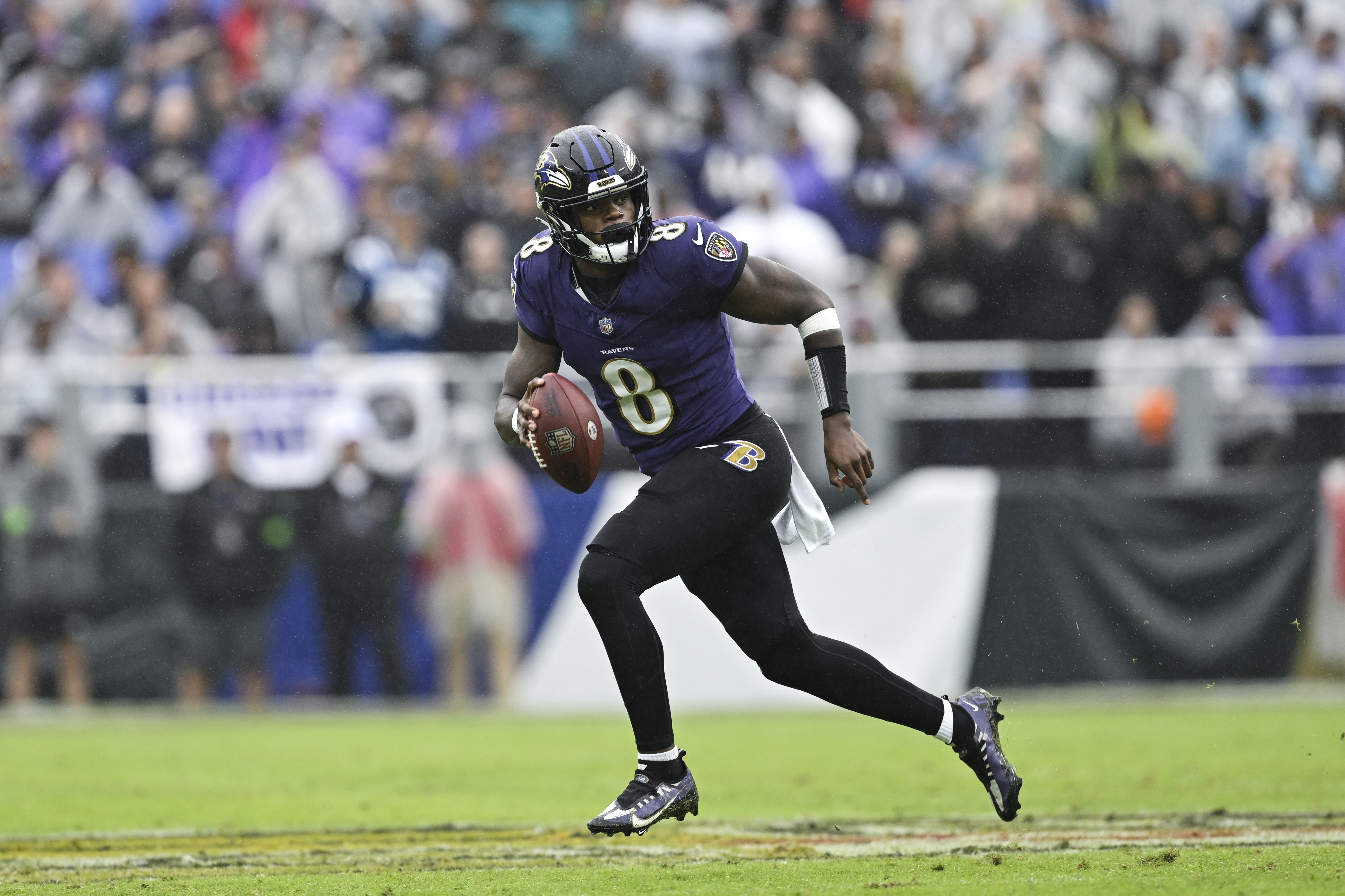 Ravens rout Browns in Cleveland to take over first place in AFC