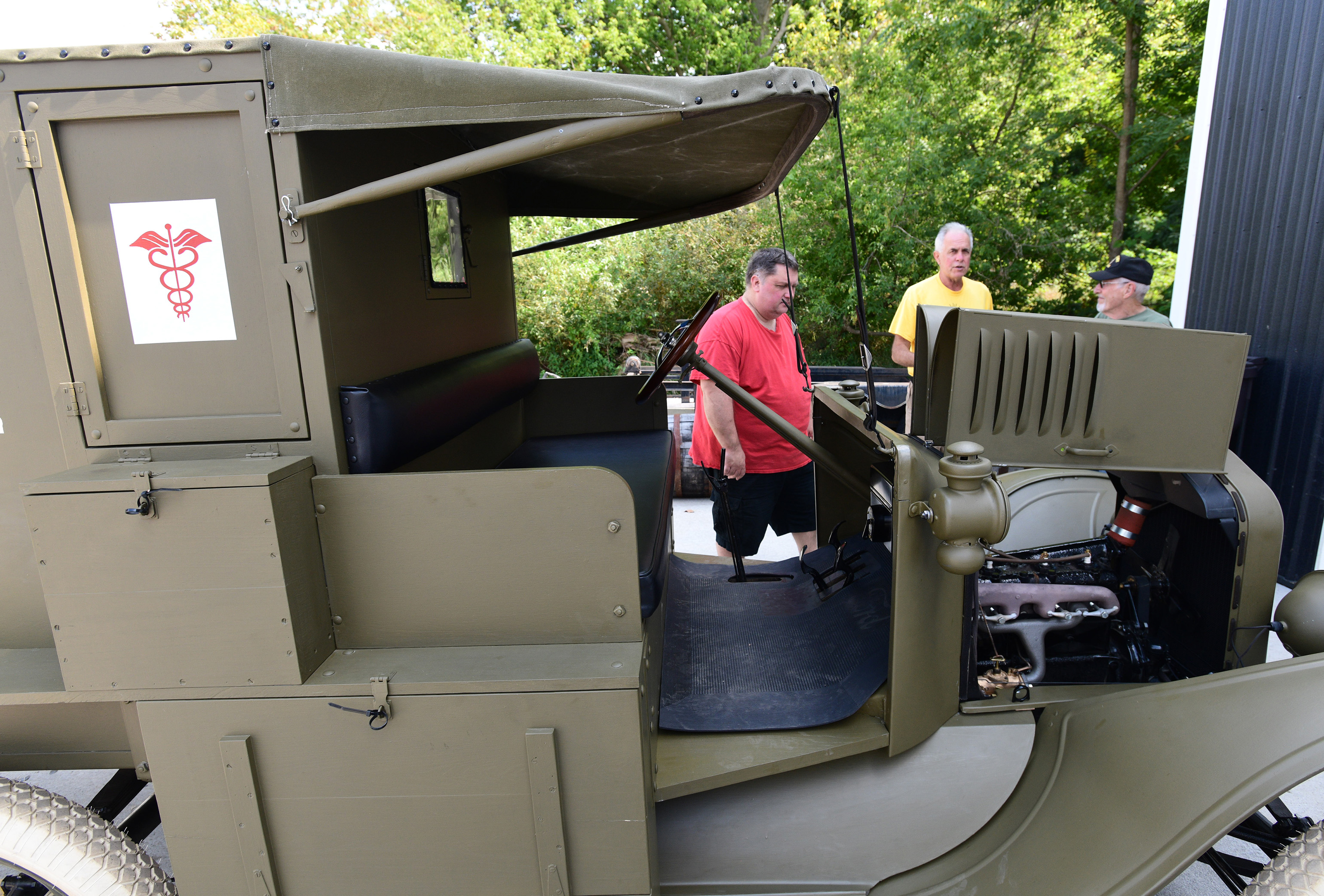 The Michigan Military Heritage Museum converted a 1917 Ford Model T to a World War I era ambulance. The ambulance was on display at the Grass Lake museum on Thursday, Aug. 27, 2020. It took three years for the restoration to complete.