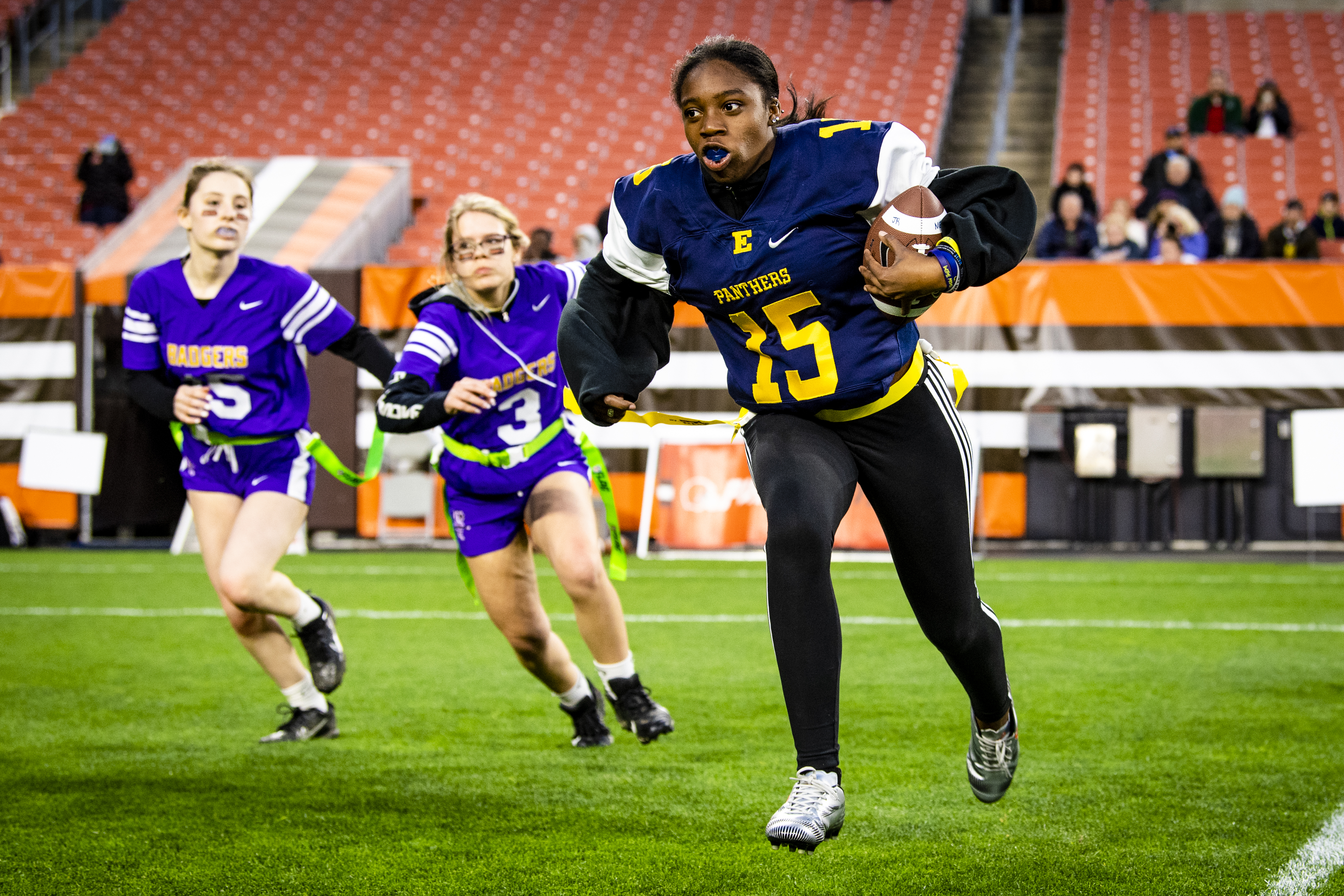 Northeast Ohio girls high school flag football championship hosted by Browns  drew 125 players to FirstEnergy Stadium on Monday (photos) 