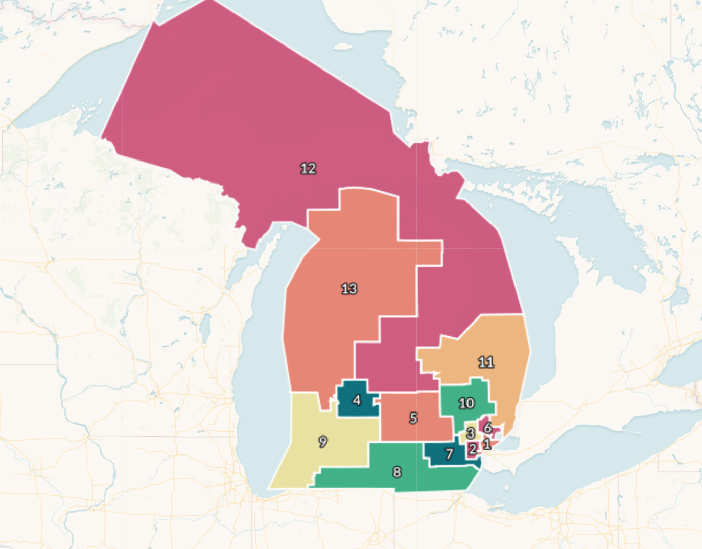 Proposed congressional districts call for big changes in mid-Michigan, Metro  Detroit 
