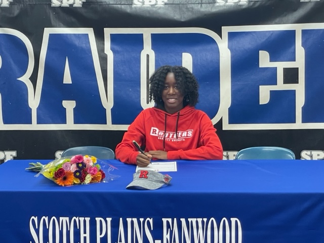 Scotch Plans-Fanwood's Jenai Berry signs her NLI to Rutgers for track and field