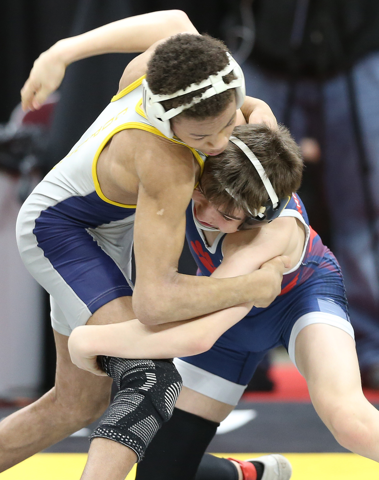 D2 state high school wrestling tournament round one, March 10, 2023