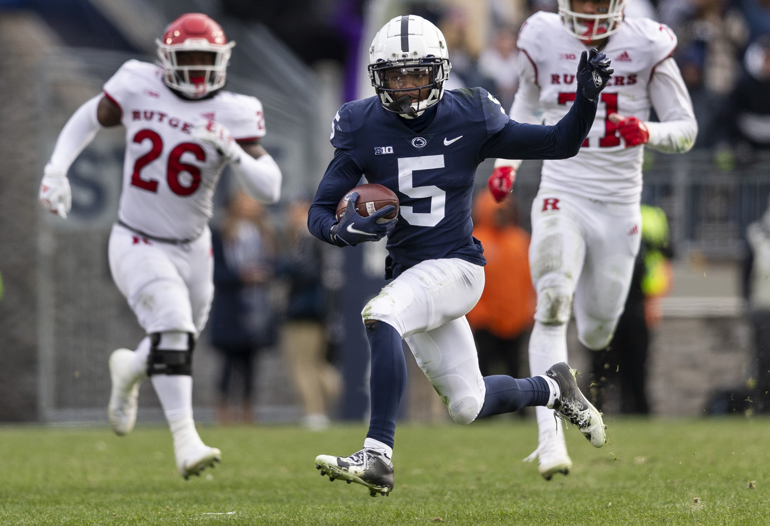 Penn State receiver Jahan Dotson will declare for the NFL draft and skip  the Outback Bowl